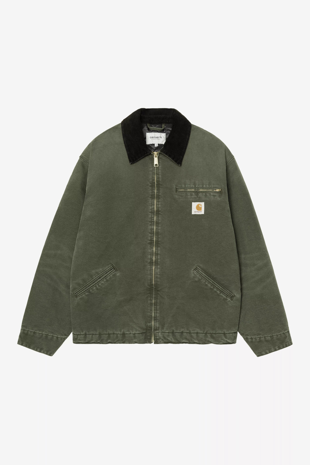 CARHARTT WIP OG Detroit Jacket - Olive / Black, Stone canvas