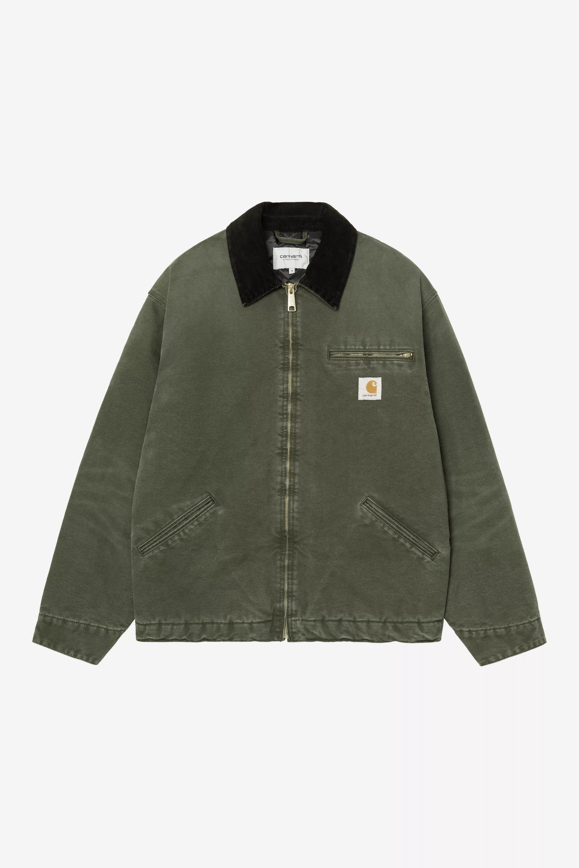 CARHARTT WIP OG Detroit Jacket - Olive / Black, Stone canvas