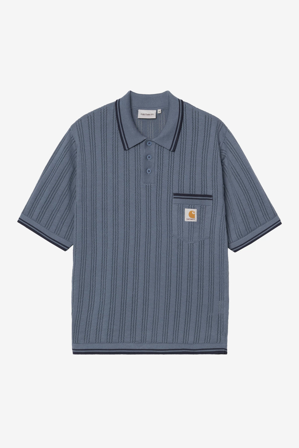 CARHARTT WIP S/S Ramsey Polo - Velvet Blue / Deep Night - FREESTYLE LLORET
