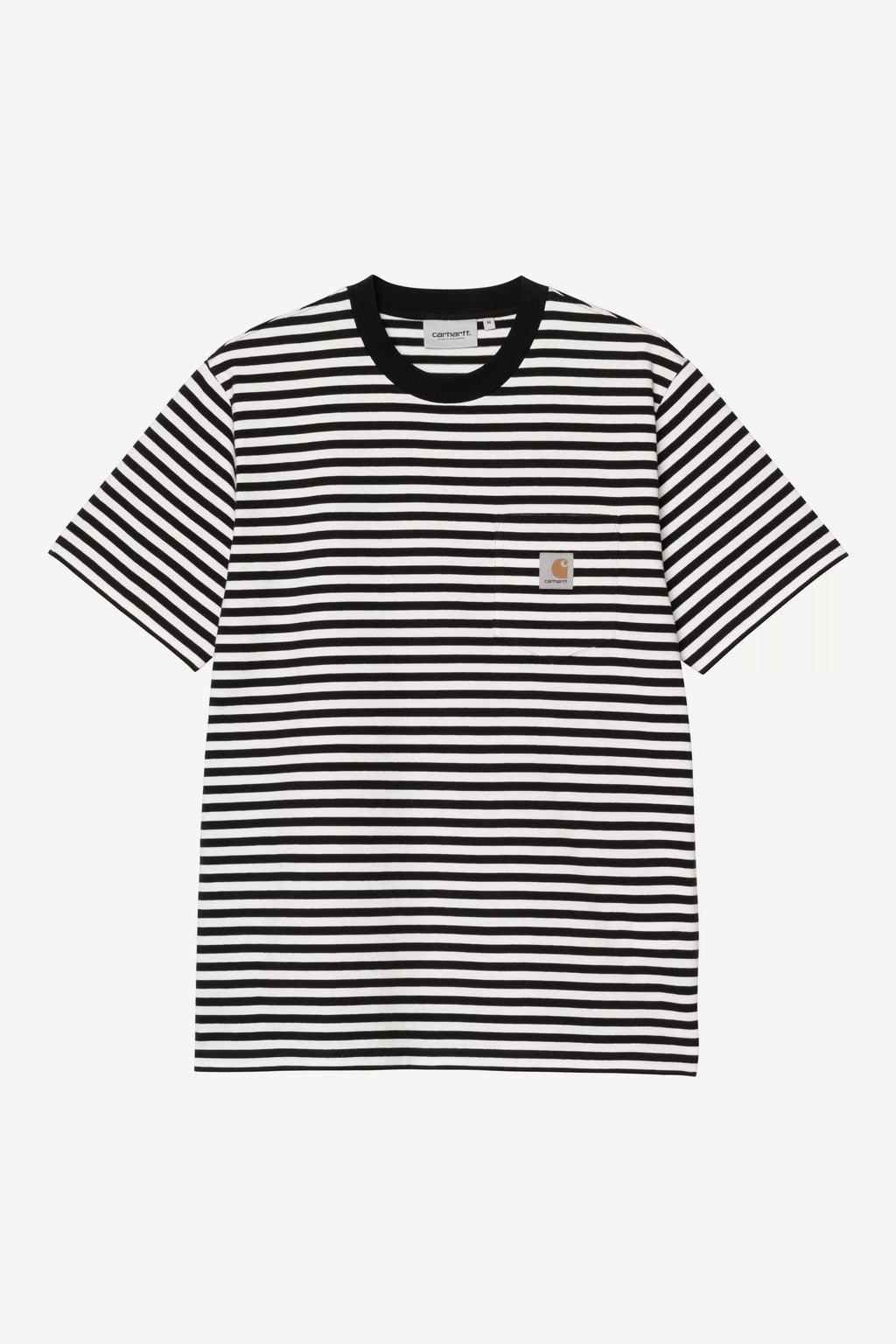 CARHARTT WIP S/S Ezra Pocket T-Shirt - Ezra Stripe Black Wax