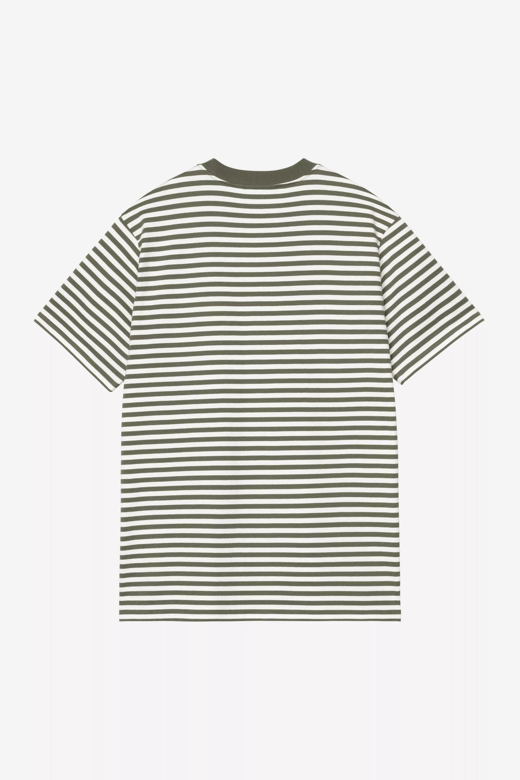 CARHARTT WIP S/S Ezra Pocket T-Shirt - Ezra Stripe Leaf Wax