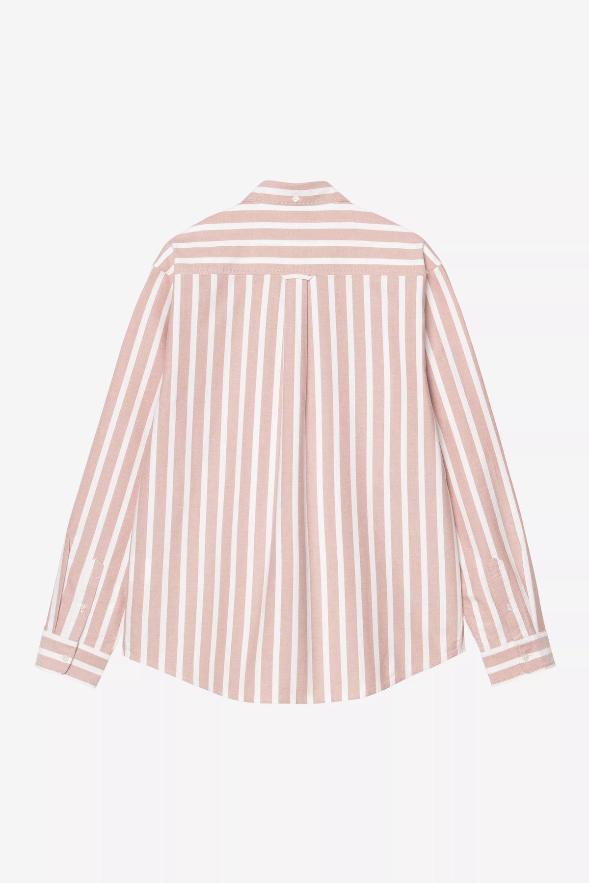 CARHARTT WIP L/S Deven Shirt - Deven Stripe, Oxide Red / White - FREESTYLE LLORET