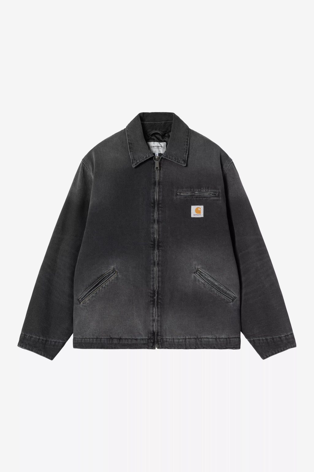 CARHARTT WIP OG Detroit Jacket - Black, Grind washed