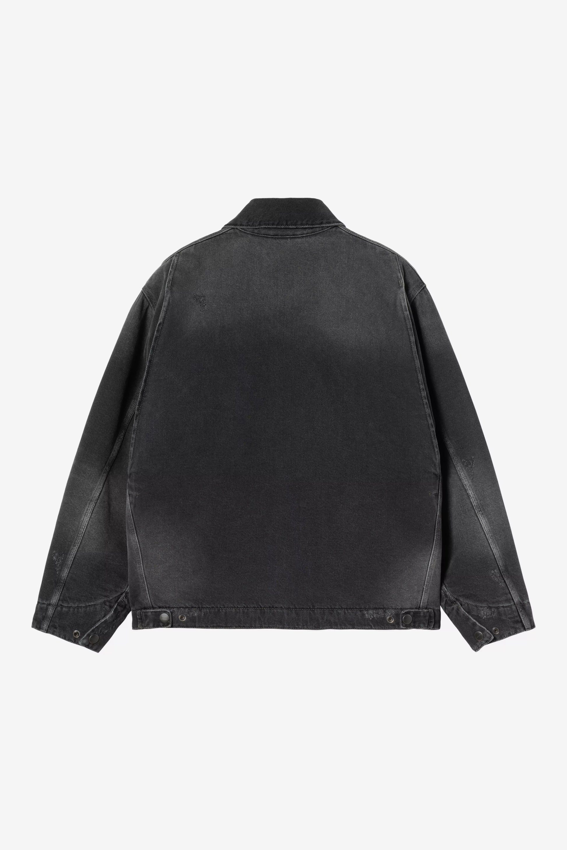 CARHARTT WIP OG Detroit Jacket - Black, Grind washed