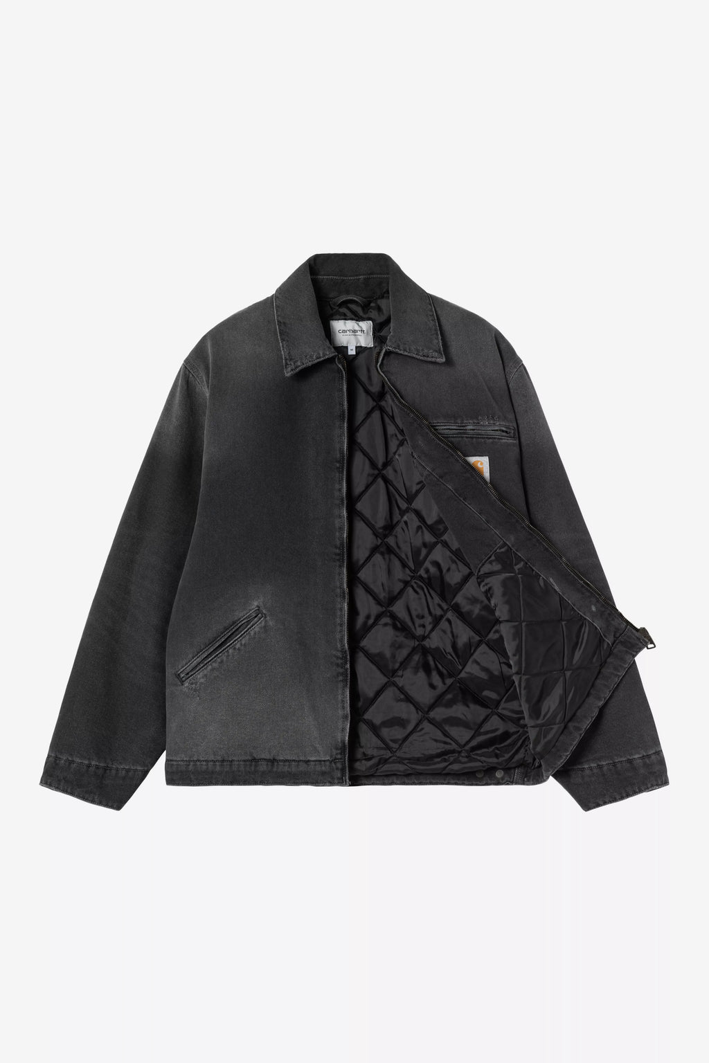 CARHARTT WIP OG Detroit Jacket - Black, Grind washed