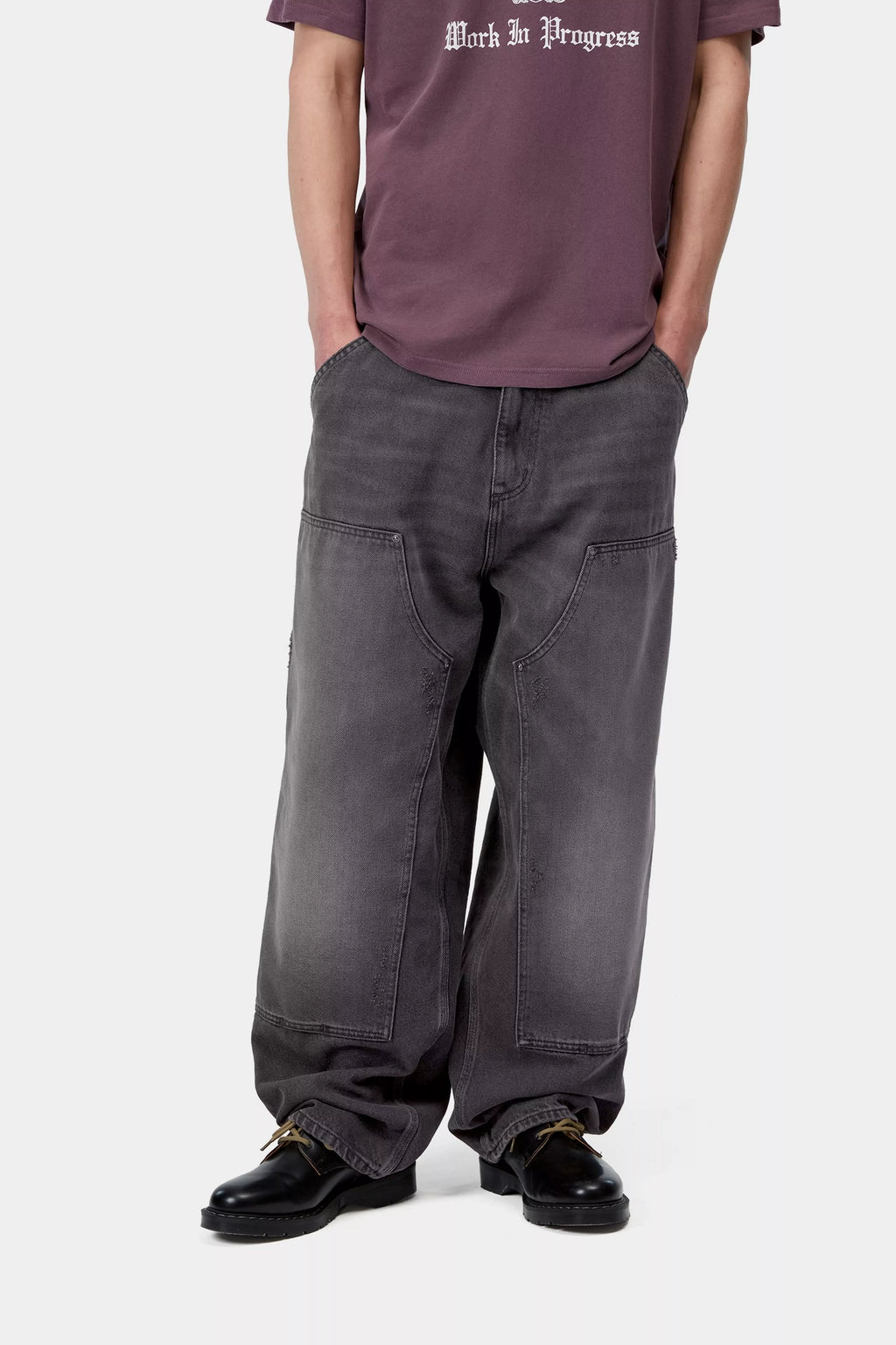 CARHARTT WIP OG Double Knee Pant - Black, Grind washed - FREESTYLE LLORET