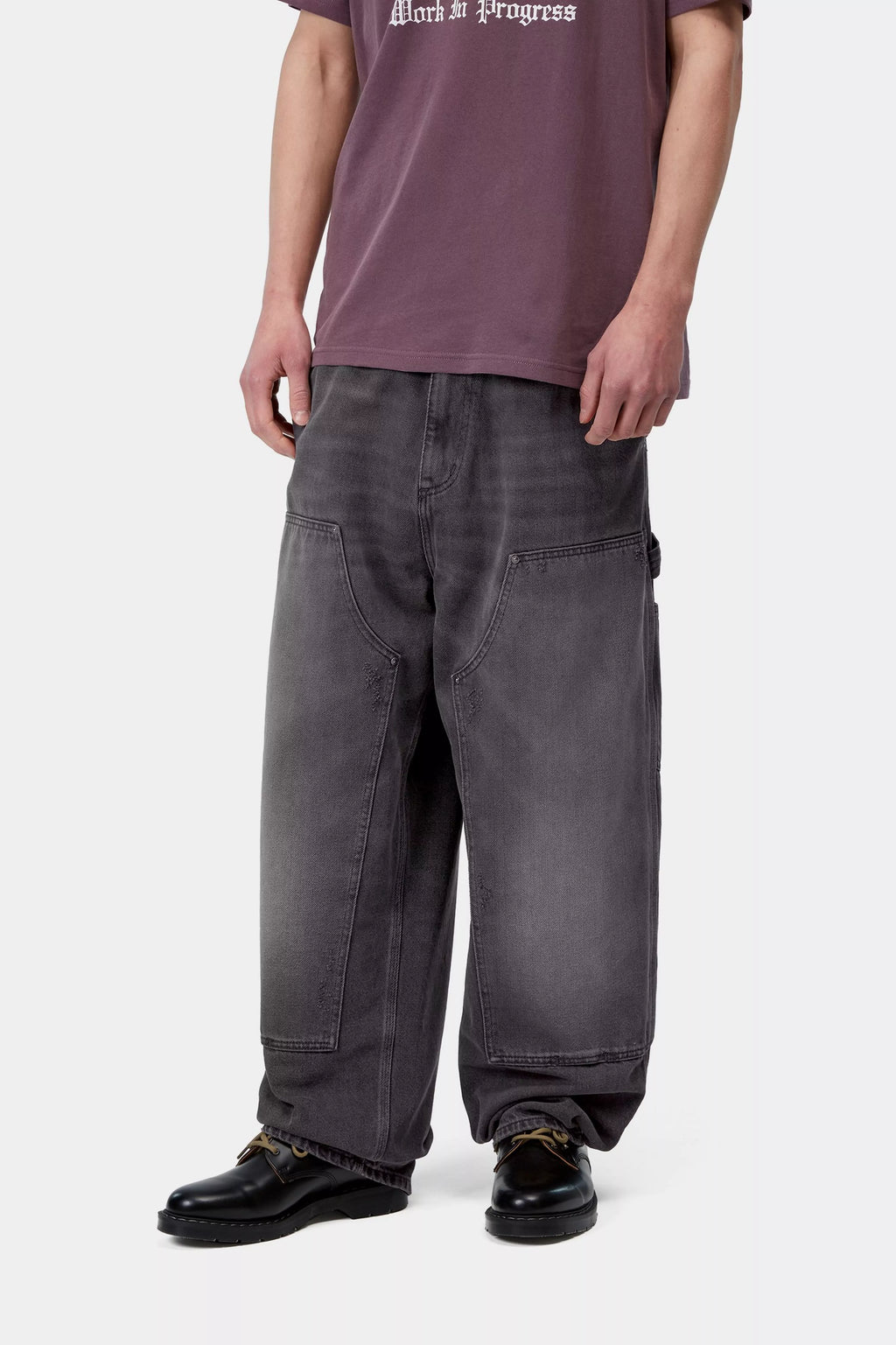 CARHARTT WIP OG Double Knee Pant - Black, Grind washed - FREESTYLE LLORET