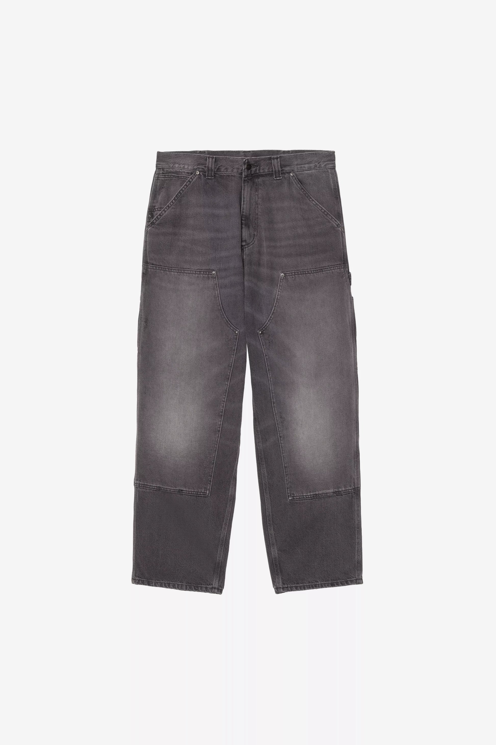 CARHARTT WIP OG Double Knee Pant - Black, Grind washed - FREESTYLE LLORET