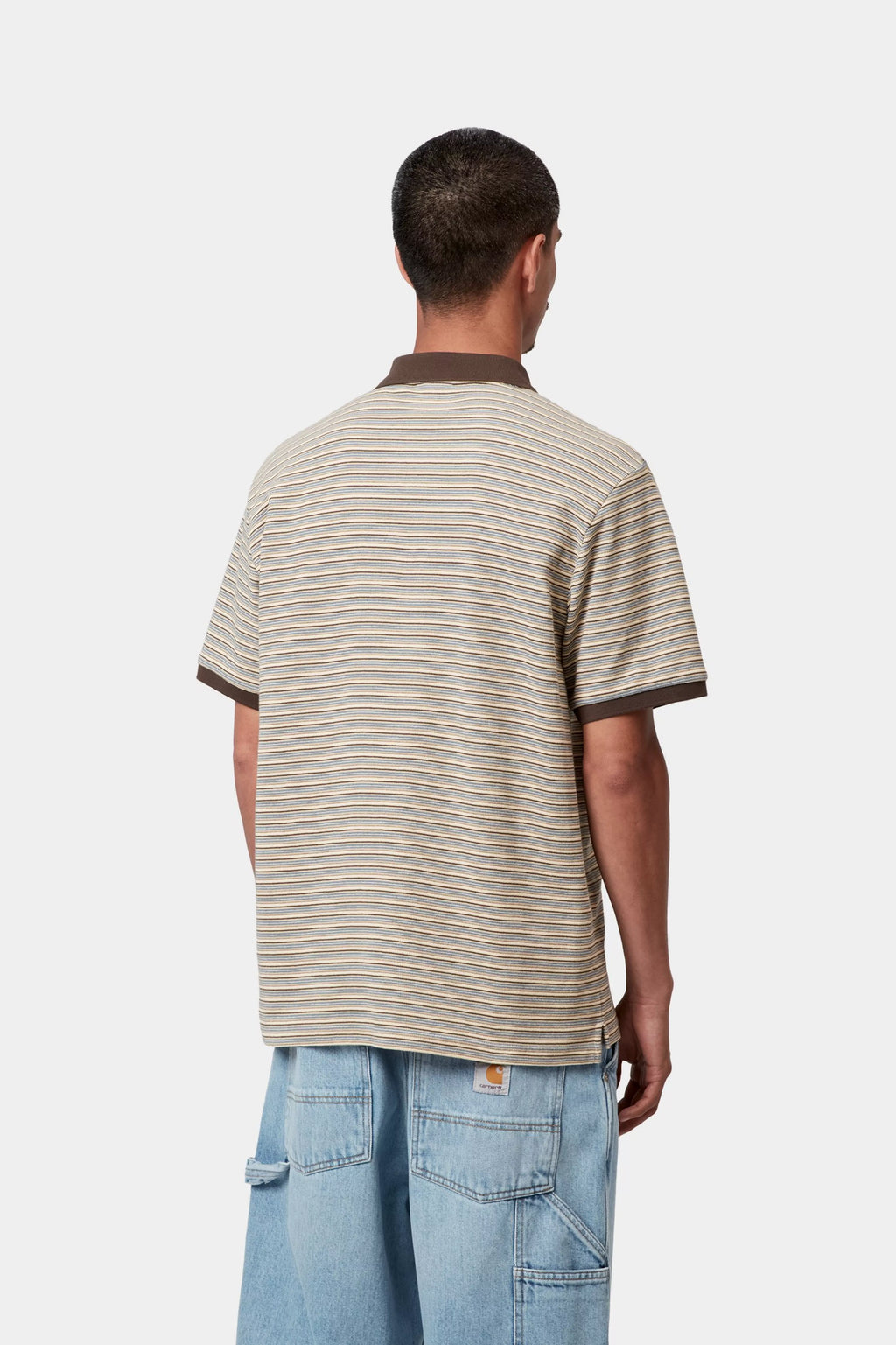 CARHARTT WIP S/S Dion Polo - Dion Stripe, Wax - FREESTYLE LLORET