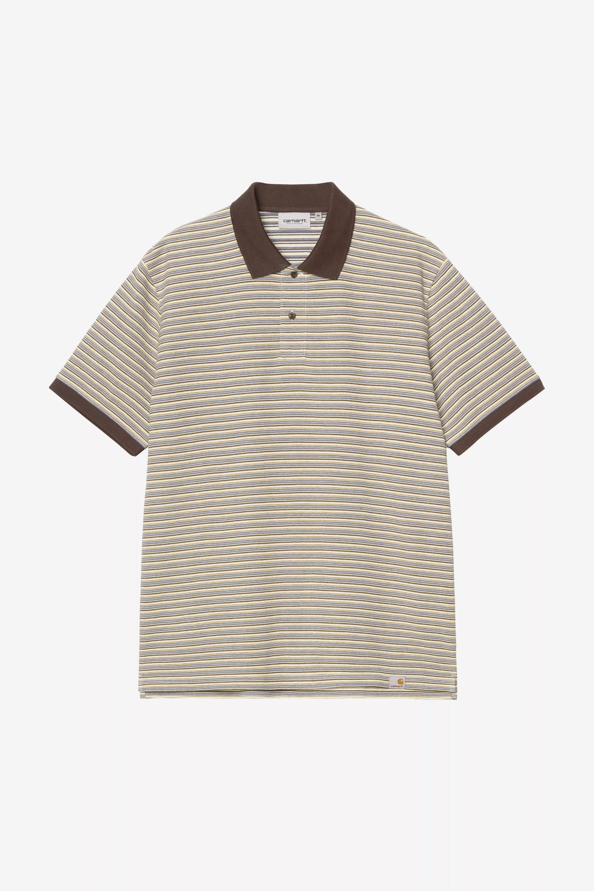 CARHARTT WIP S/S Dion Polo - Dion Stripe, Wax - FREESTYLE LLORET