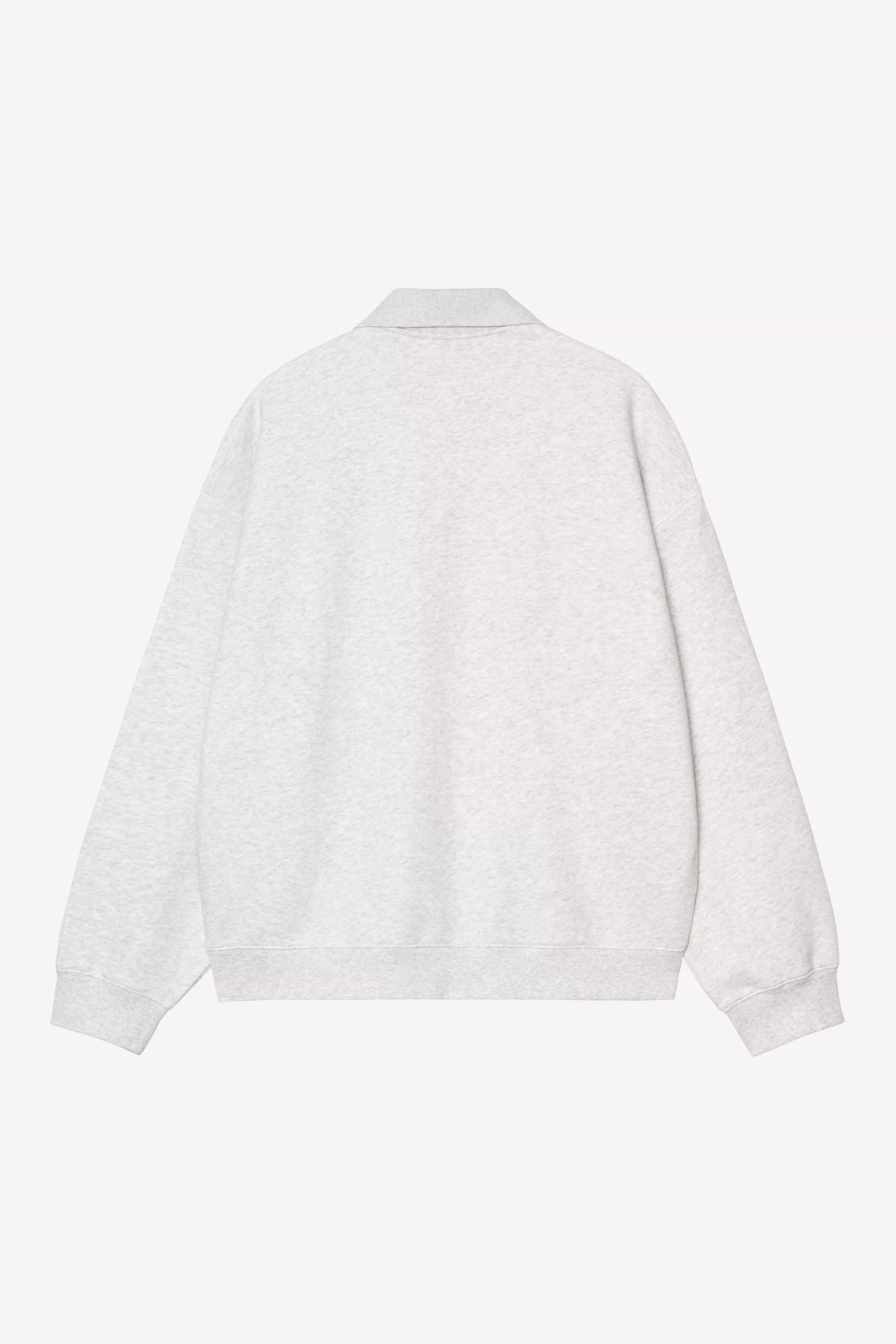 CARHARTT WIP  Label Polo Sweatshirt  - Ash Heather