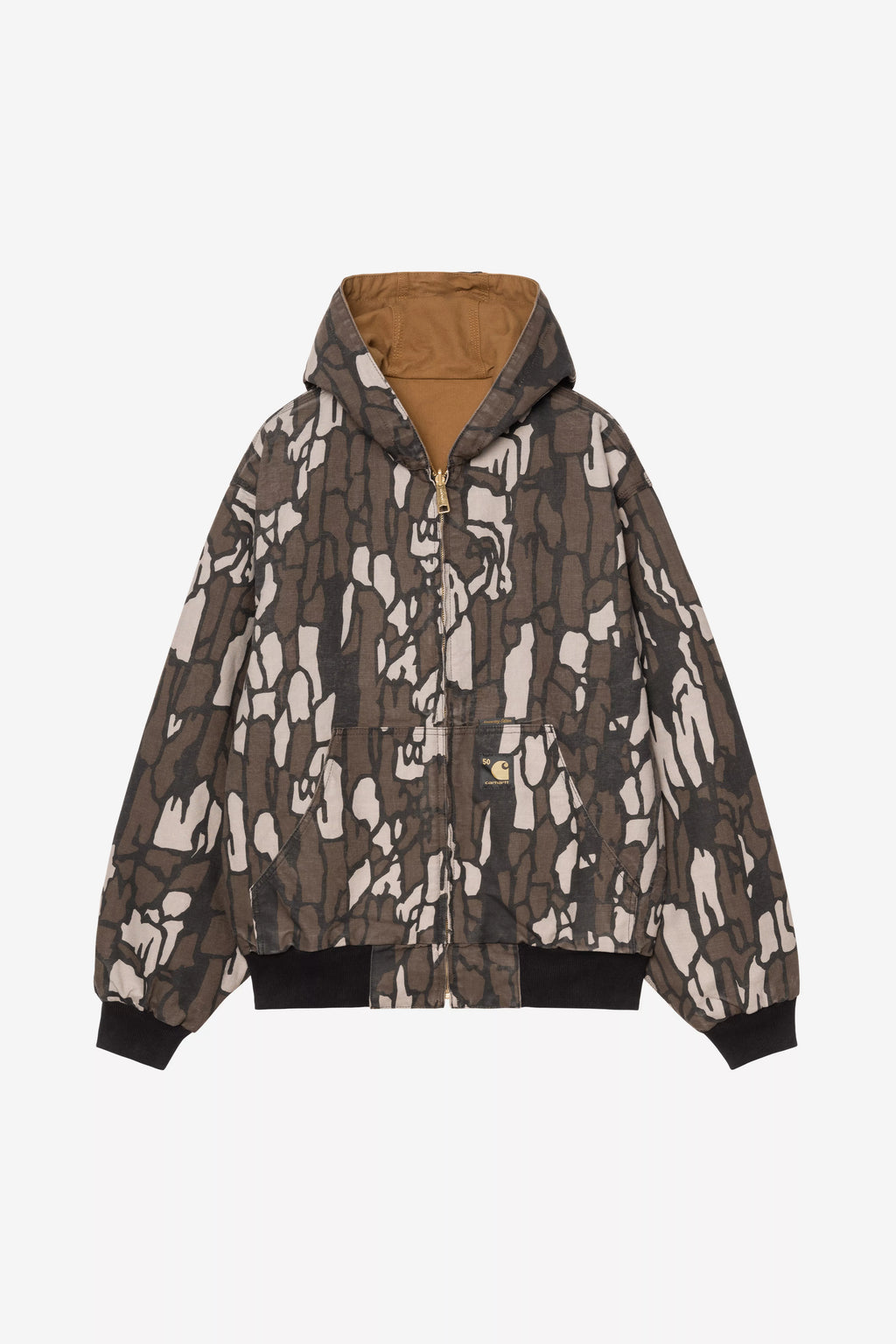 CARHARTT WIP 50 Years Anniversary OG Active Jacket Canvas - Hamilton Brown Camo Trebark Rinsed
