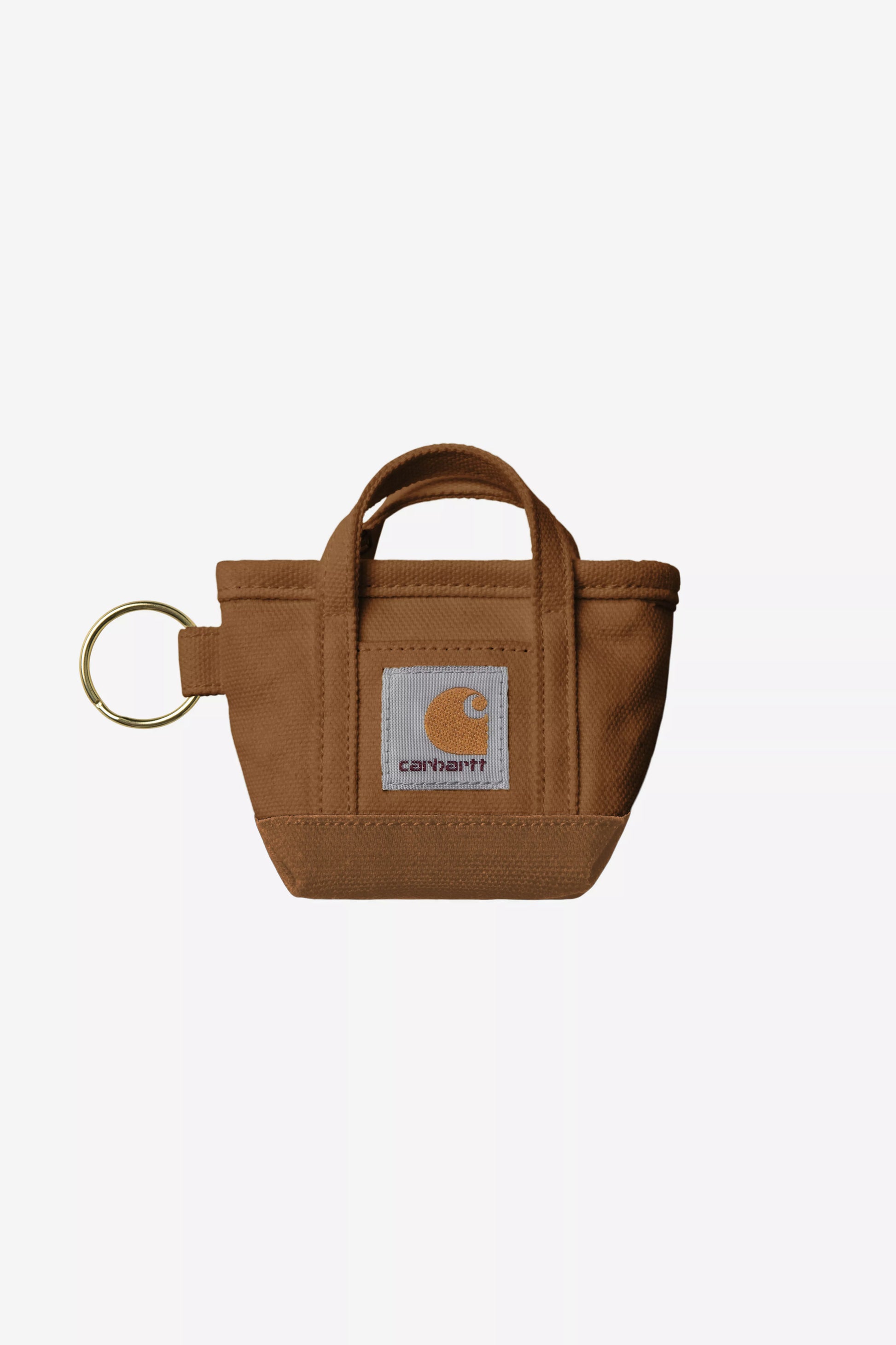 CARHARTT WIP Mini Tote Bag Keychain - Hamilton Brown - FREESTYLE LLORET