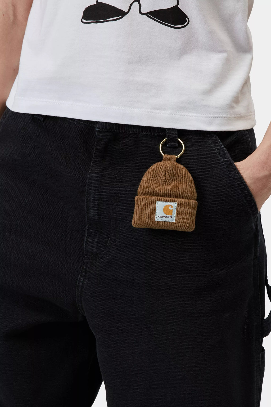 CARHARTT WIP Mini Watch Hat Keychain - Hamilton Brown - FREESTYLE LLORET