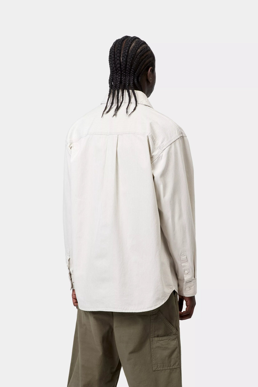 CARHARTT WIP Mercer Shirt Jacket  - Mercer Stripe, Graphite / Wax, Bleached - FREESTYLE LLORET