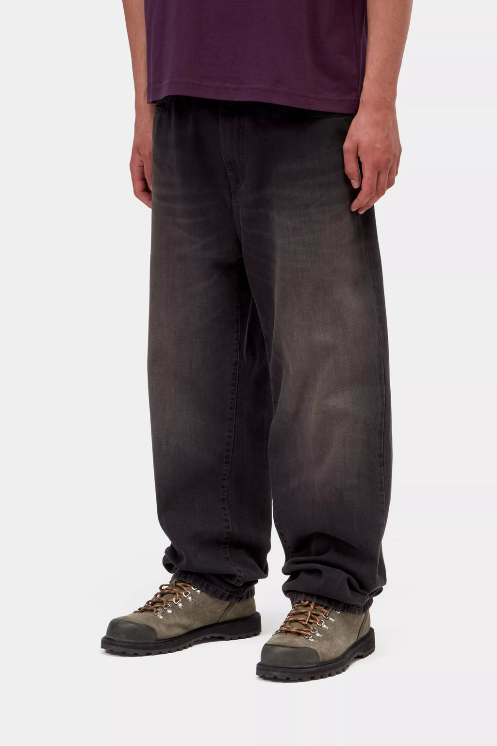CARHARTT WIP Aron Pant - Black, Tobacco used wash - FREESTYLE LLORET