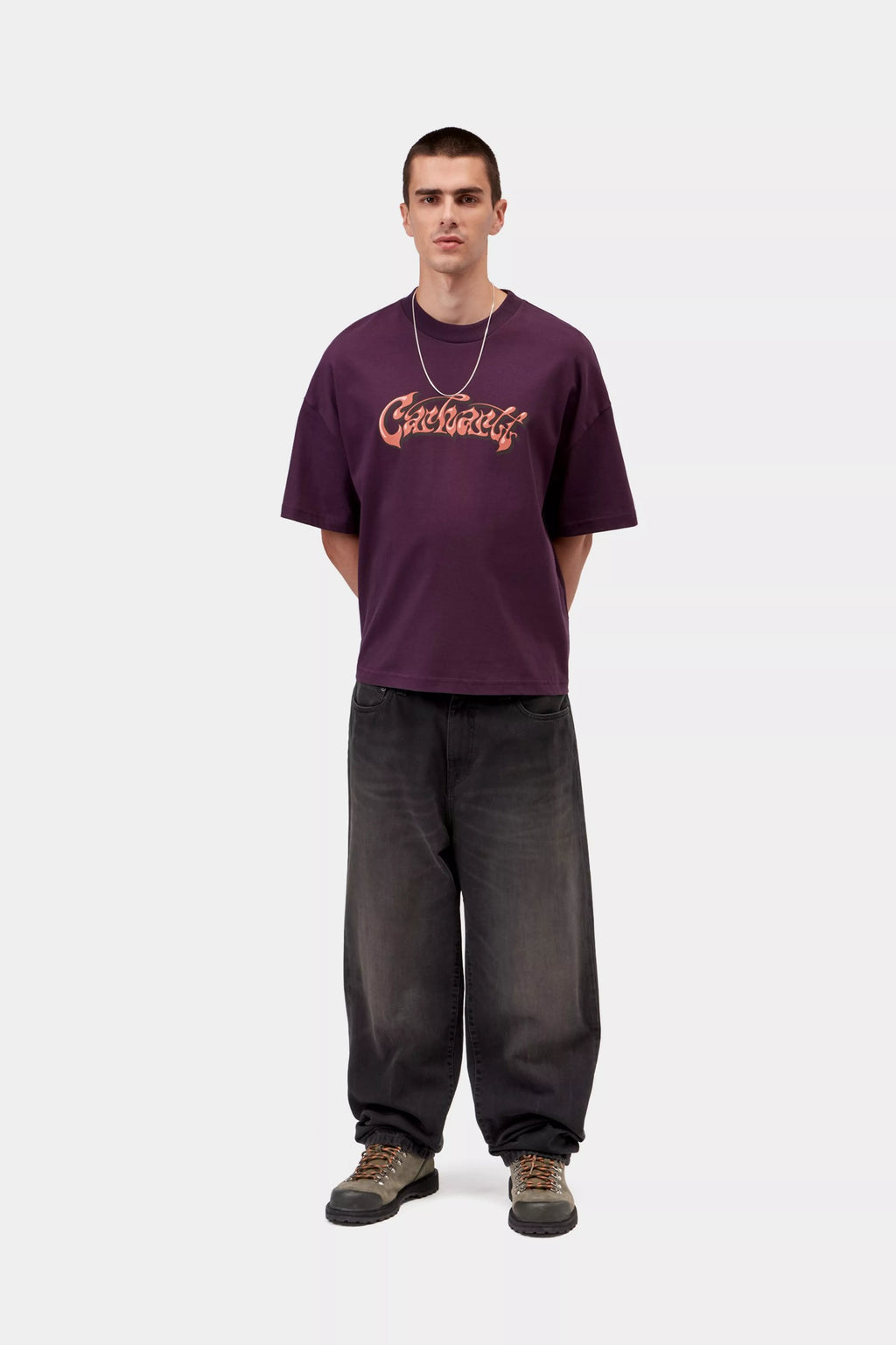 CARHARTT WIP Aron Pant - Black, Tobacco used wash - FREESTYLE LLORET