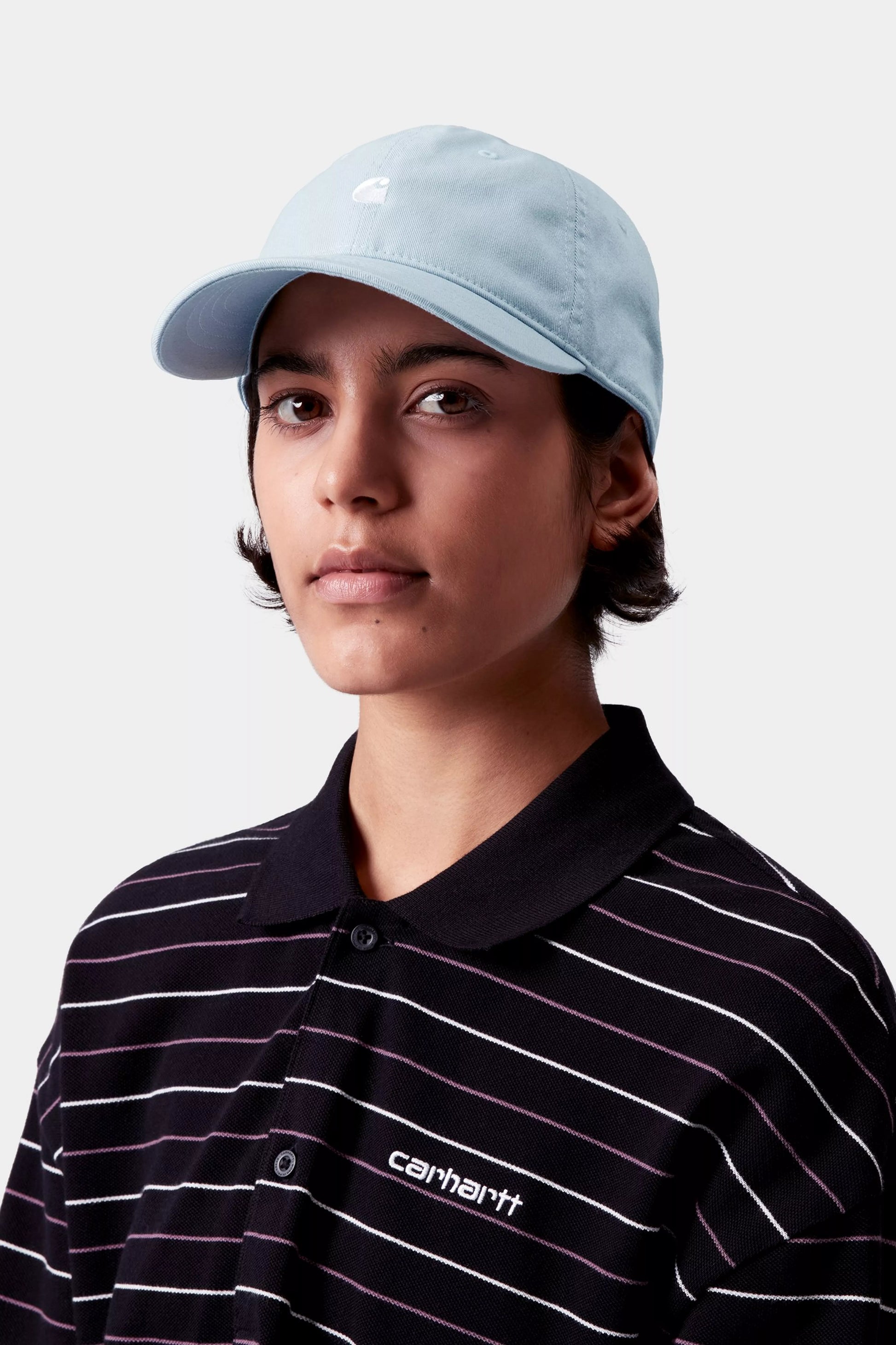 CARHARTT WIP Madison Logo Cap - Tourmaline / White