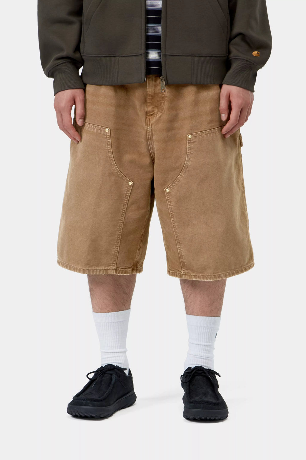 CARHARTT WIP OG Double Knee Short -Hamilton Brown, Destroy wash - FREESTYLE LLORET