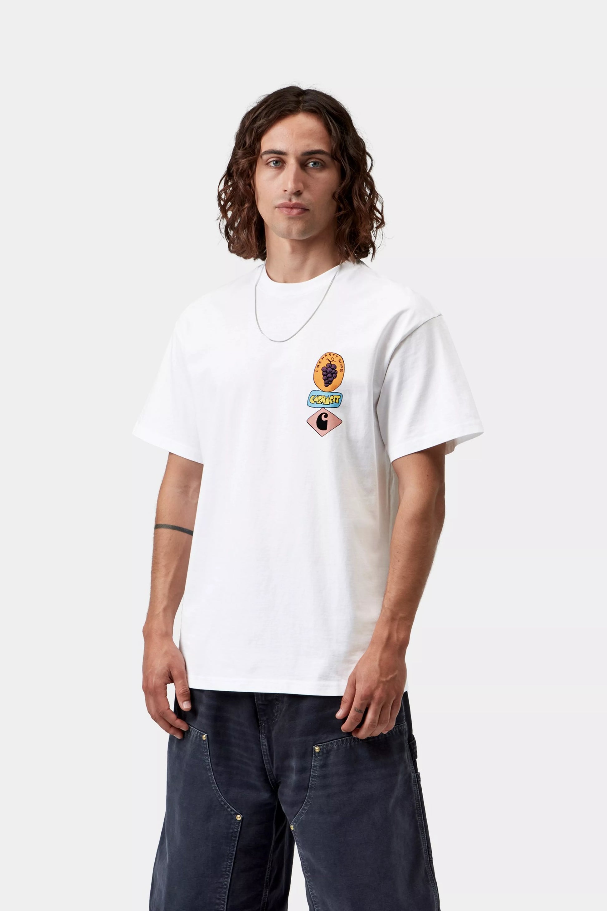 CARHARTT WIP S/S Stacked Grapes T-Shirt - White - FREESTYLE LLORET