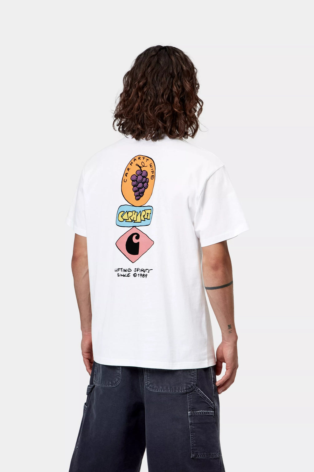 CARHARTT WIP S/S Stacked Grapes T-Shirt - White - FREESTYLE LLORET