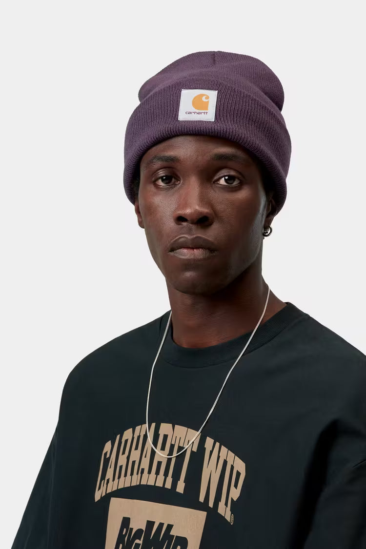CARHARTT WIP SHORT WATCH HAT - Cozy Purple