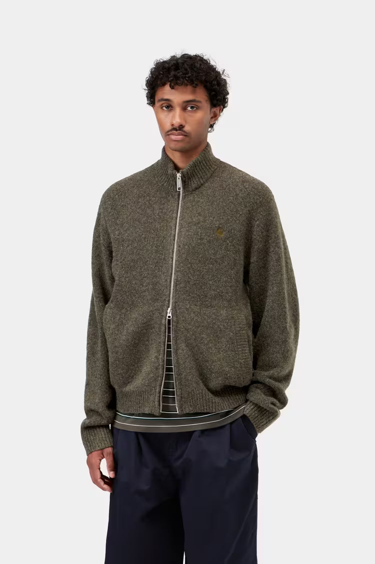 CARHARTT WIP Curtis Sweater Jacket - Tangled Shungite