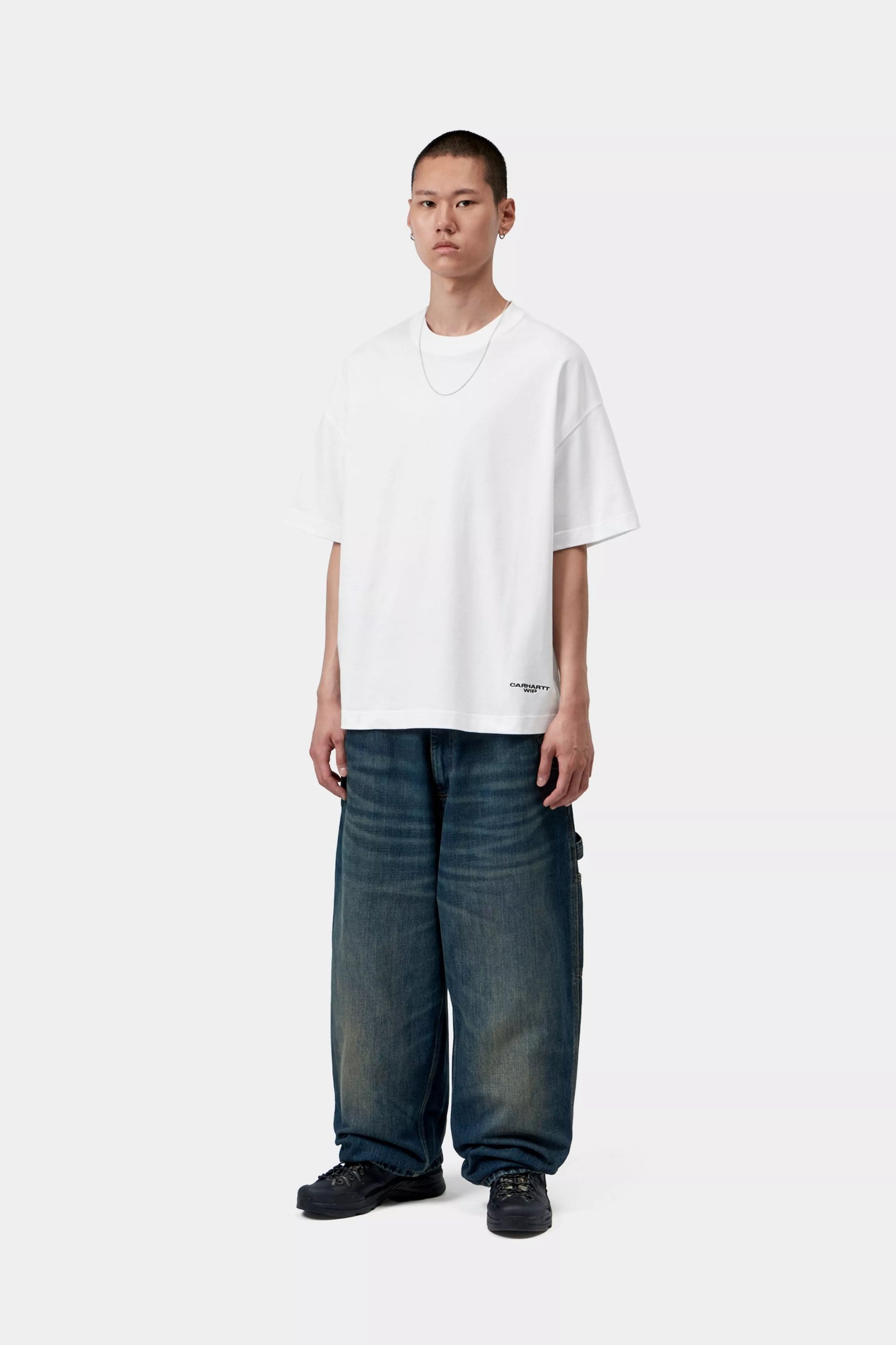 CARHARTT WIP S/S Chapter Script T-Shirt - White Black