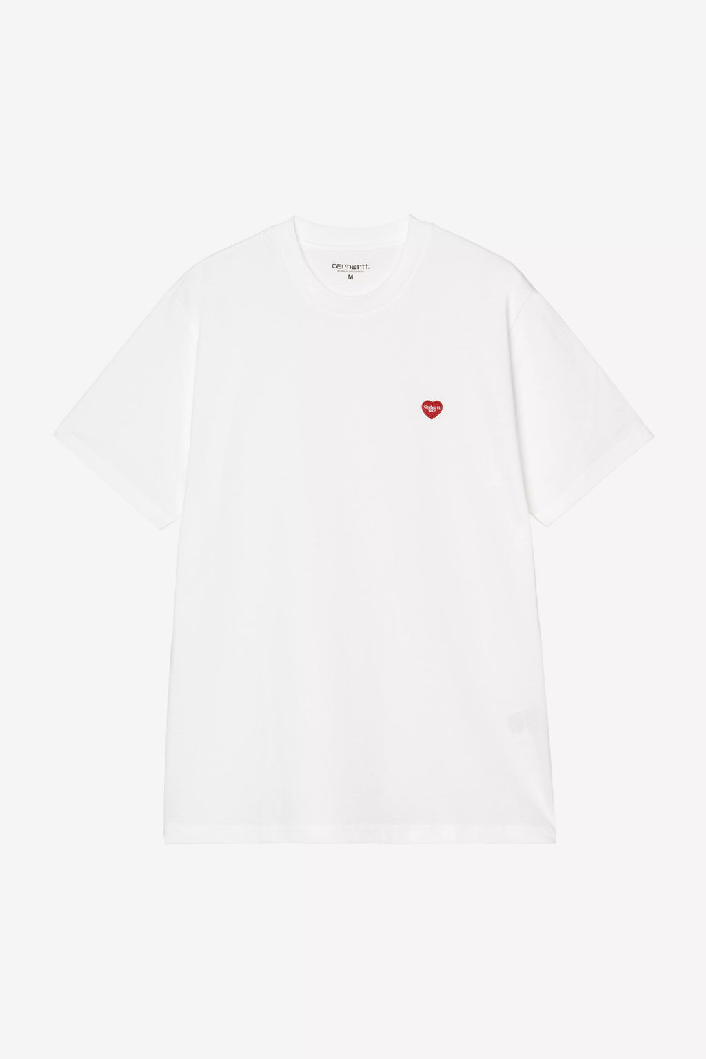 CARHARTT WIP S/S Small Heart T-Shirt - White Red