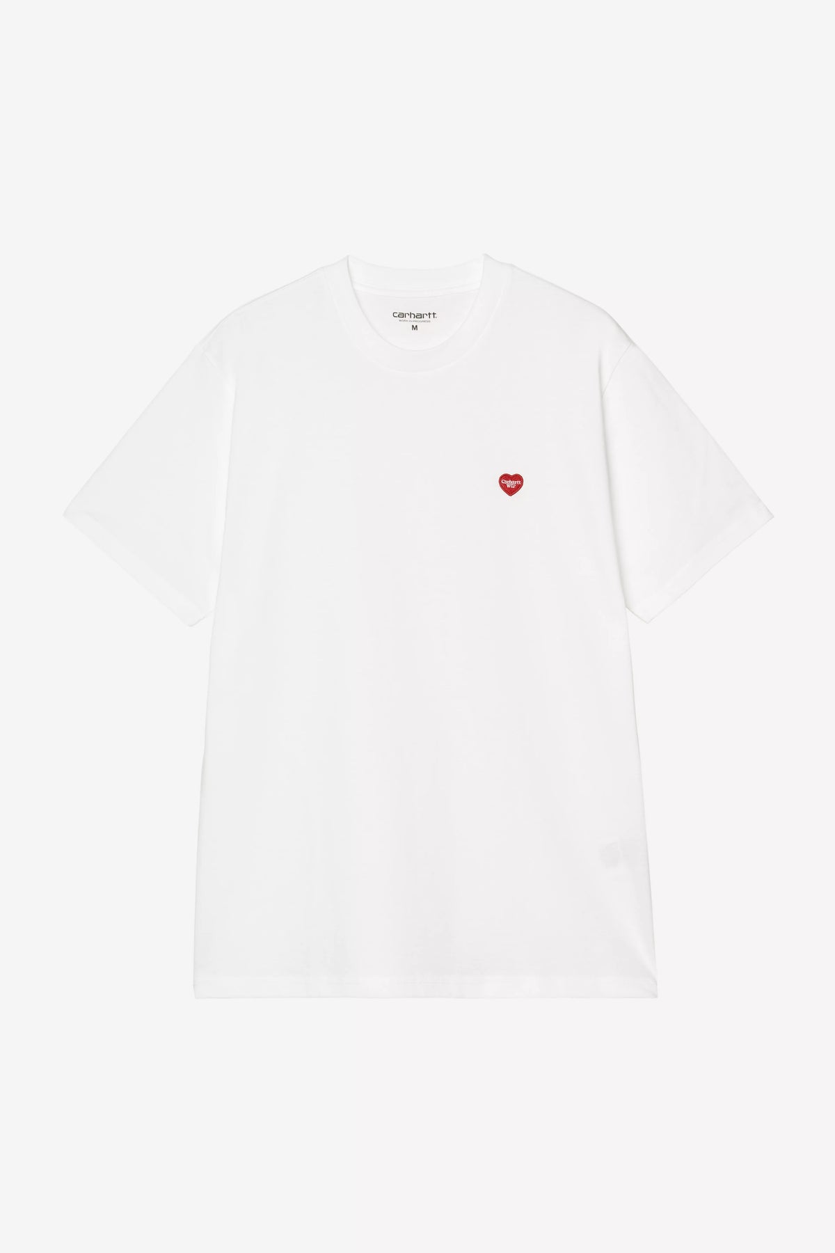 CARHARTT WIP S/S Small Heart T-Shirt - White Red