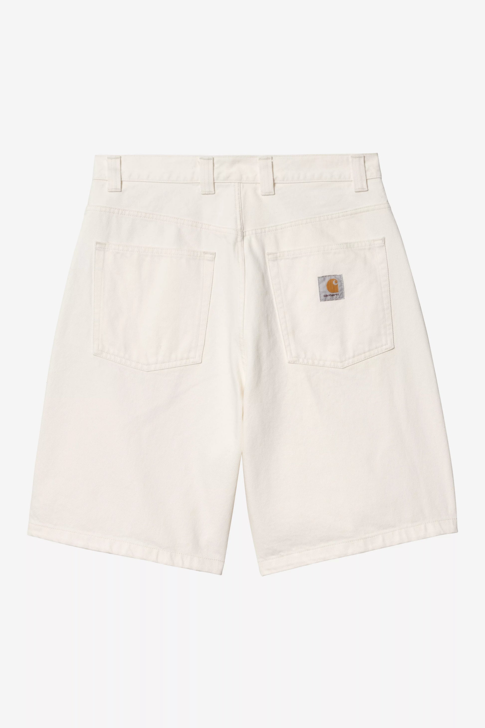CARHARTT WIP Brandon Short - White, Rinsed