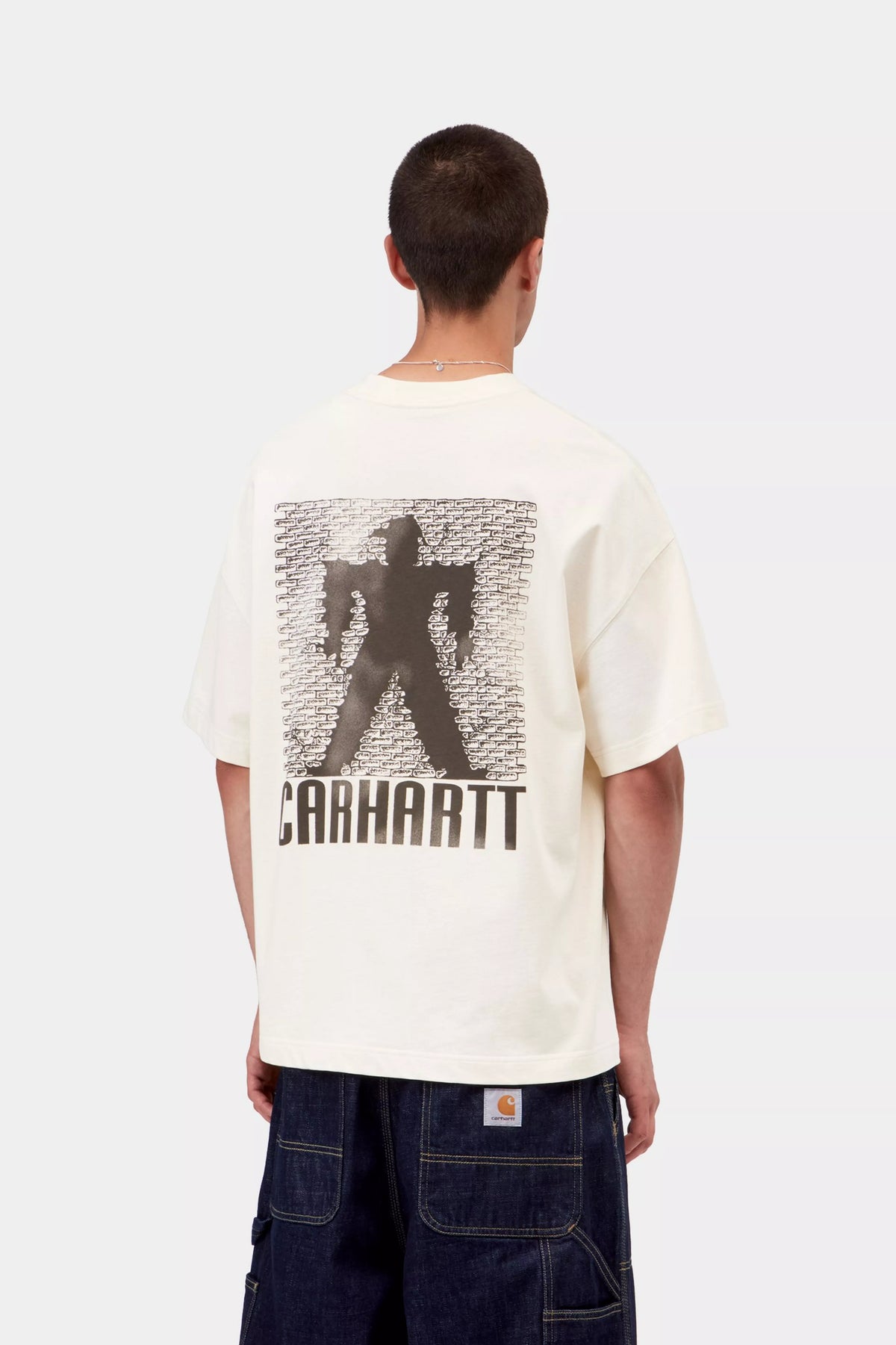 CARHARTT WIP S/S Bricky Man T-Shirt - Wax, Stone dyed
