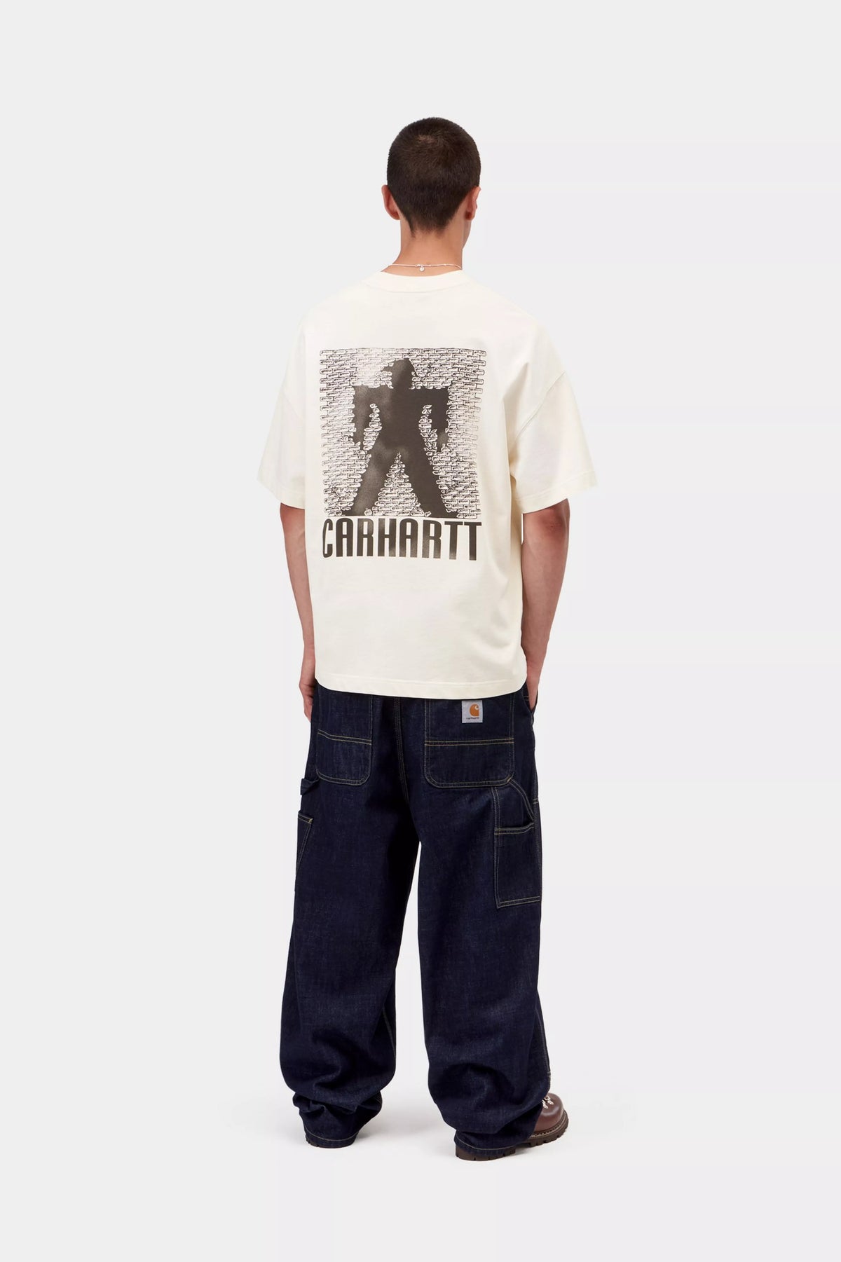 CARHARTT WIP S/S Bricky Man T-Shirt - Wax, Stone dyed