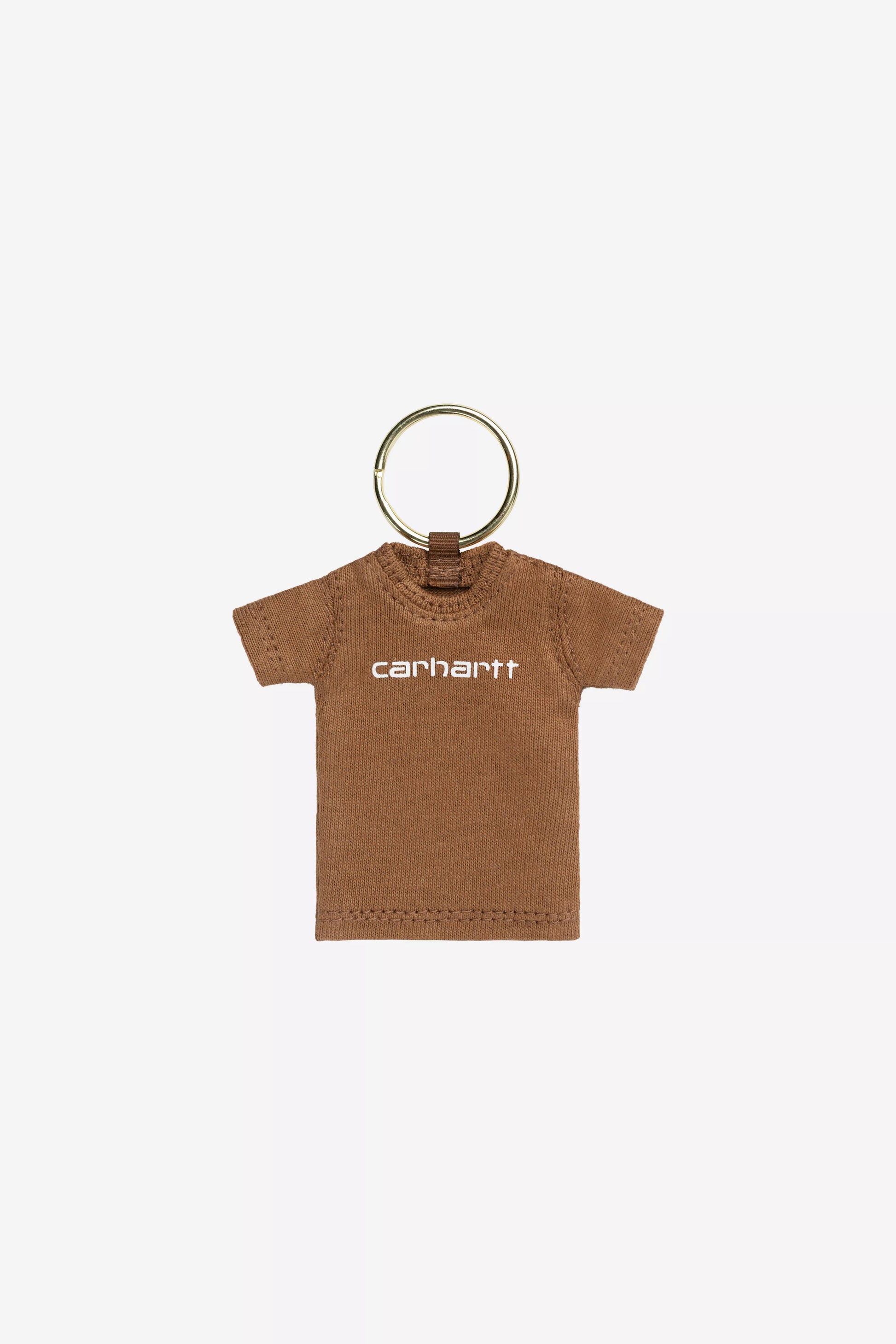 CARHARTT WIP Mini Script T-Shirt Keychain - Hamilton Brown