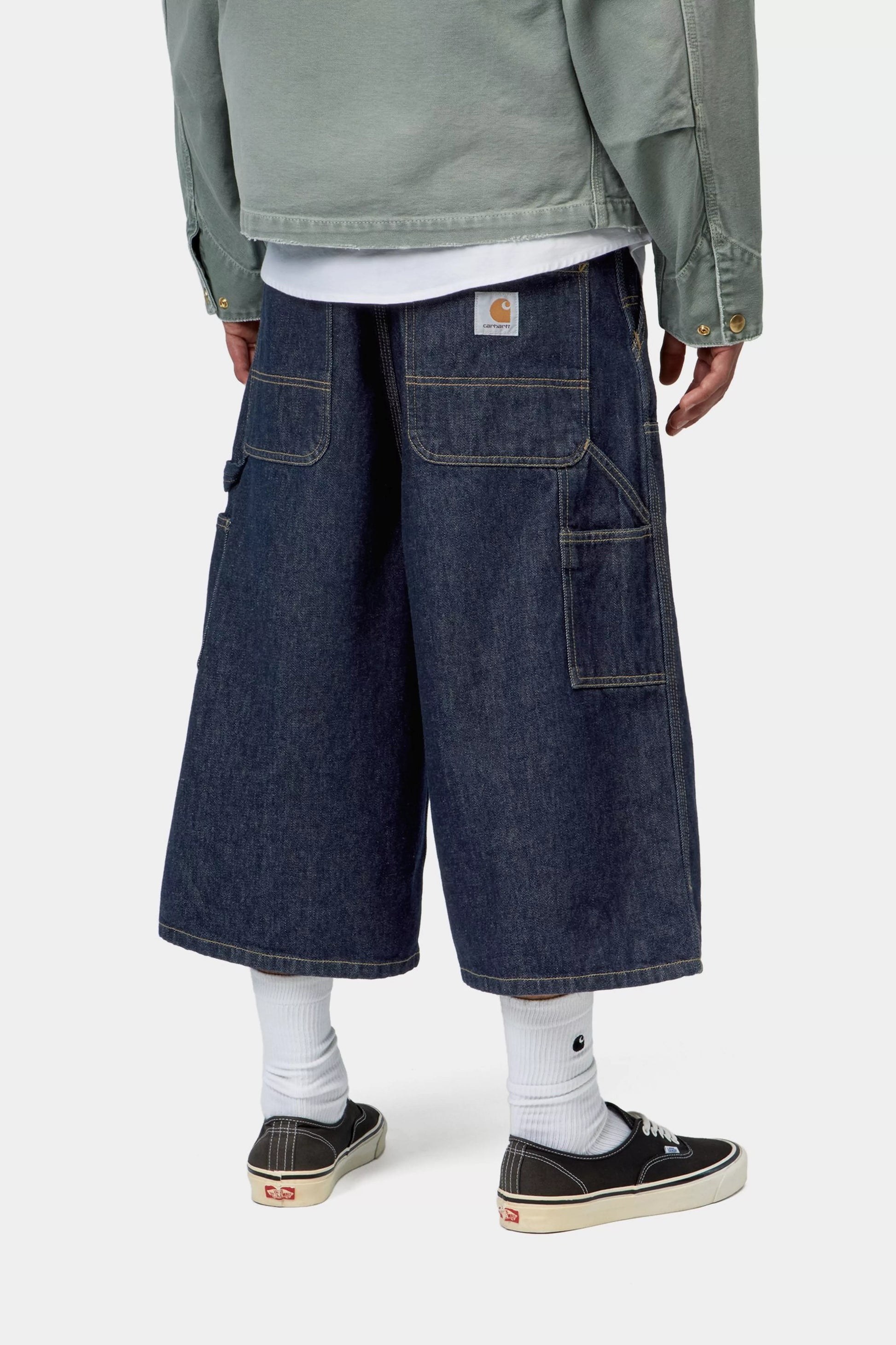 CARHARTT WIP OG Double Knee Short (Long) - Blue, Rinsed - FREESTYLE LLORET