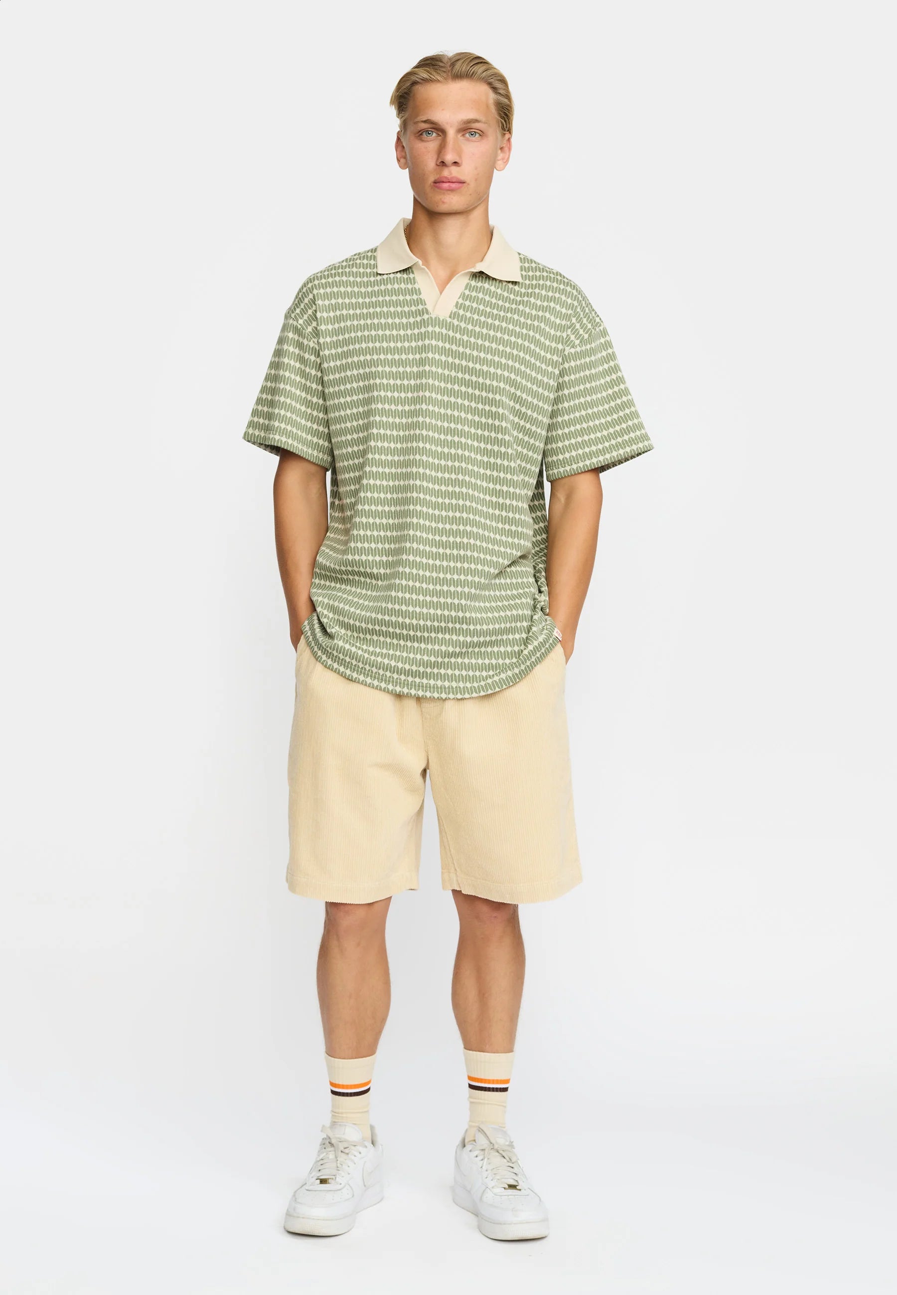 REVOLUTION Jaquard Polo - Light Green - FREESTYLE LLORET