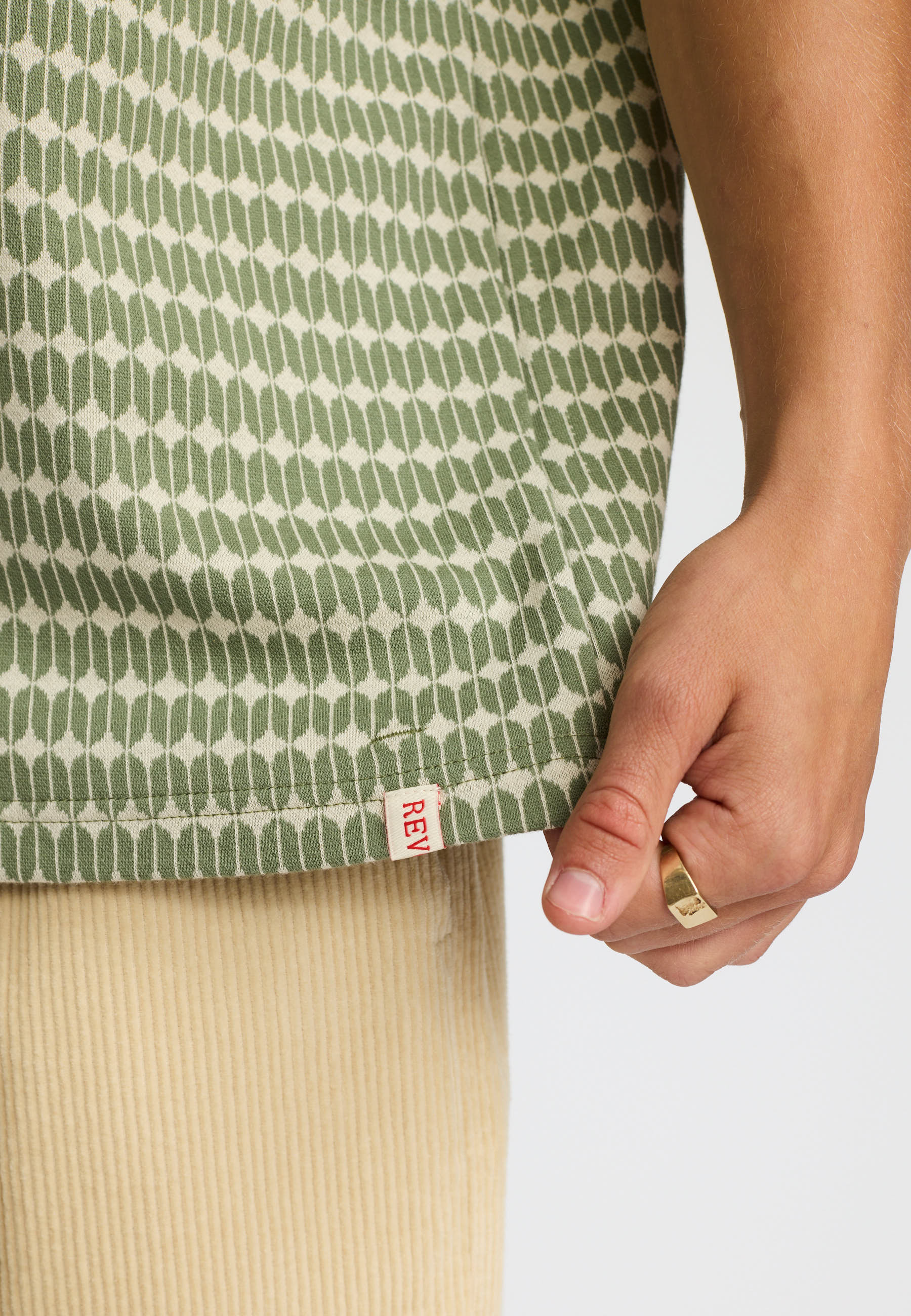REVOLUTION Jaquard Polo - Light Green - FREESTYLE LLORET