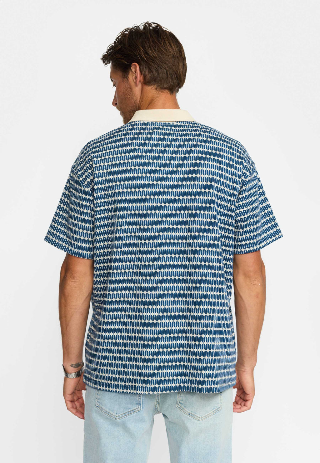 REVOLUTION Jaquard Polo - Navy Blue - FREESTYLE LLORET