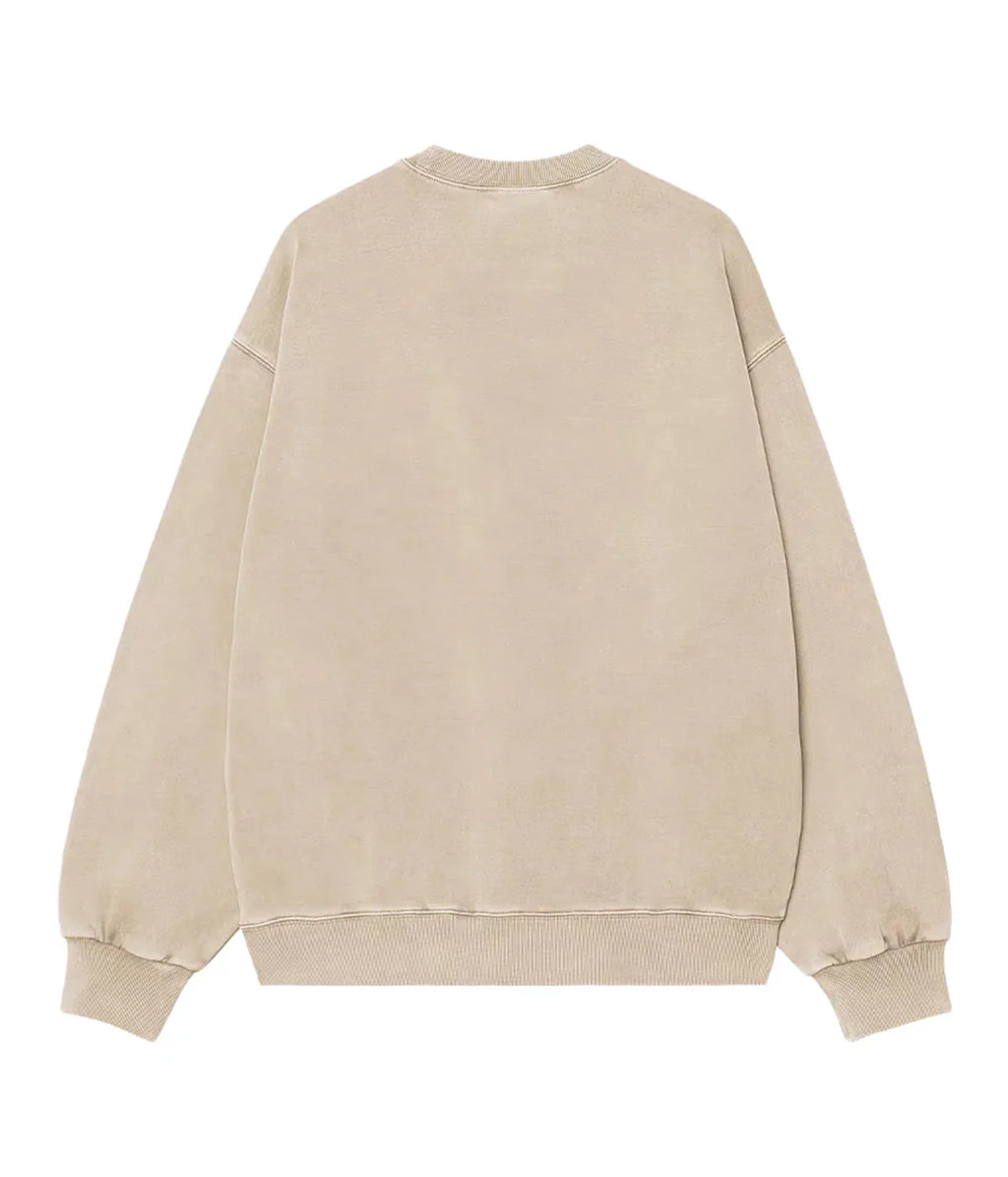 CARHARTT WIP Vista Sweatshirt - Fleur De Sel, Garment dyed
