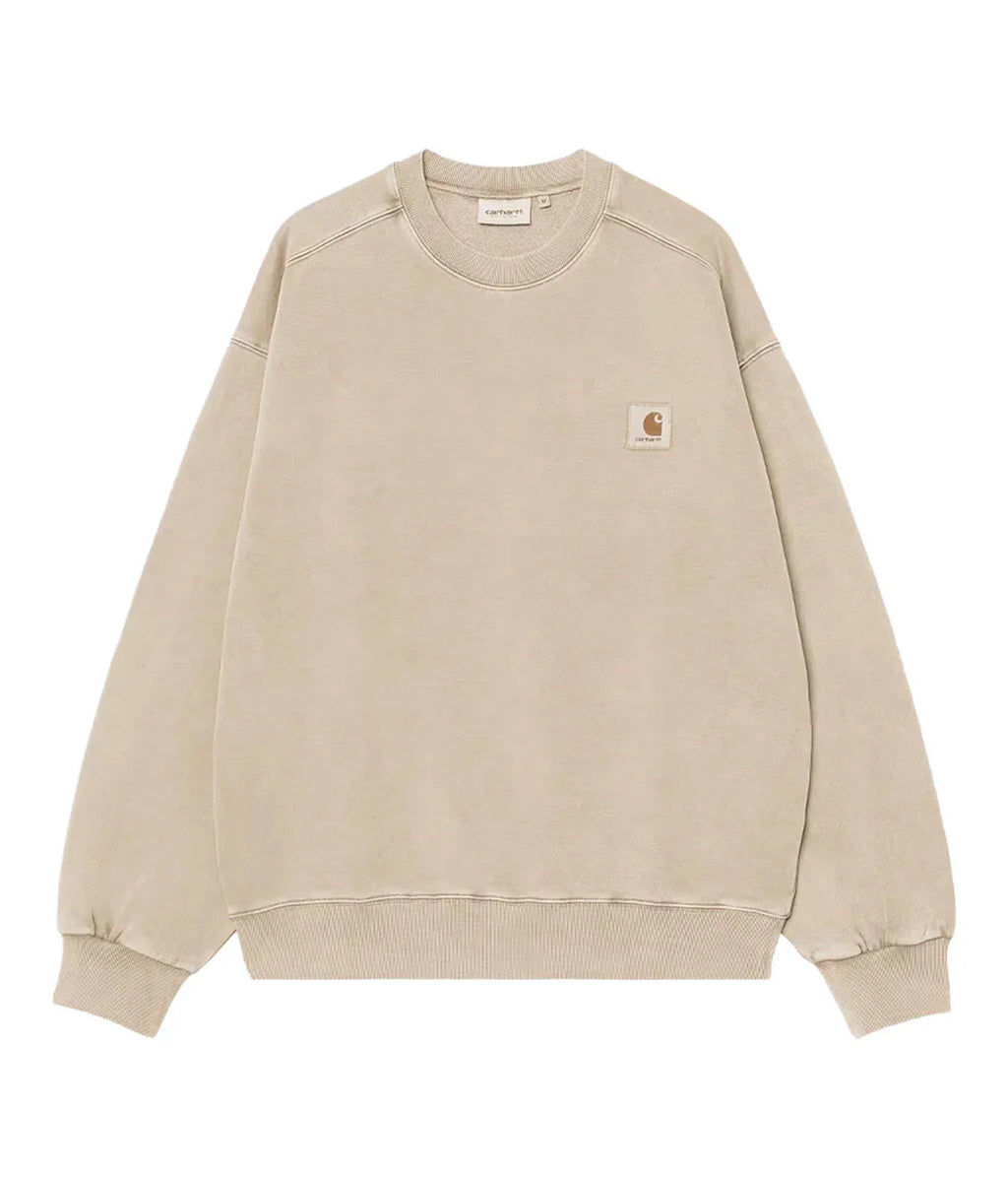 CARHARTT WIP Vista Sweatshirt - Fleur De Sel, Garment dyed