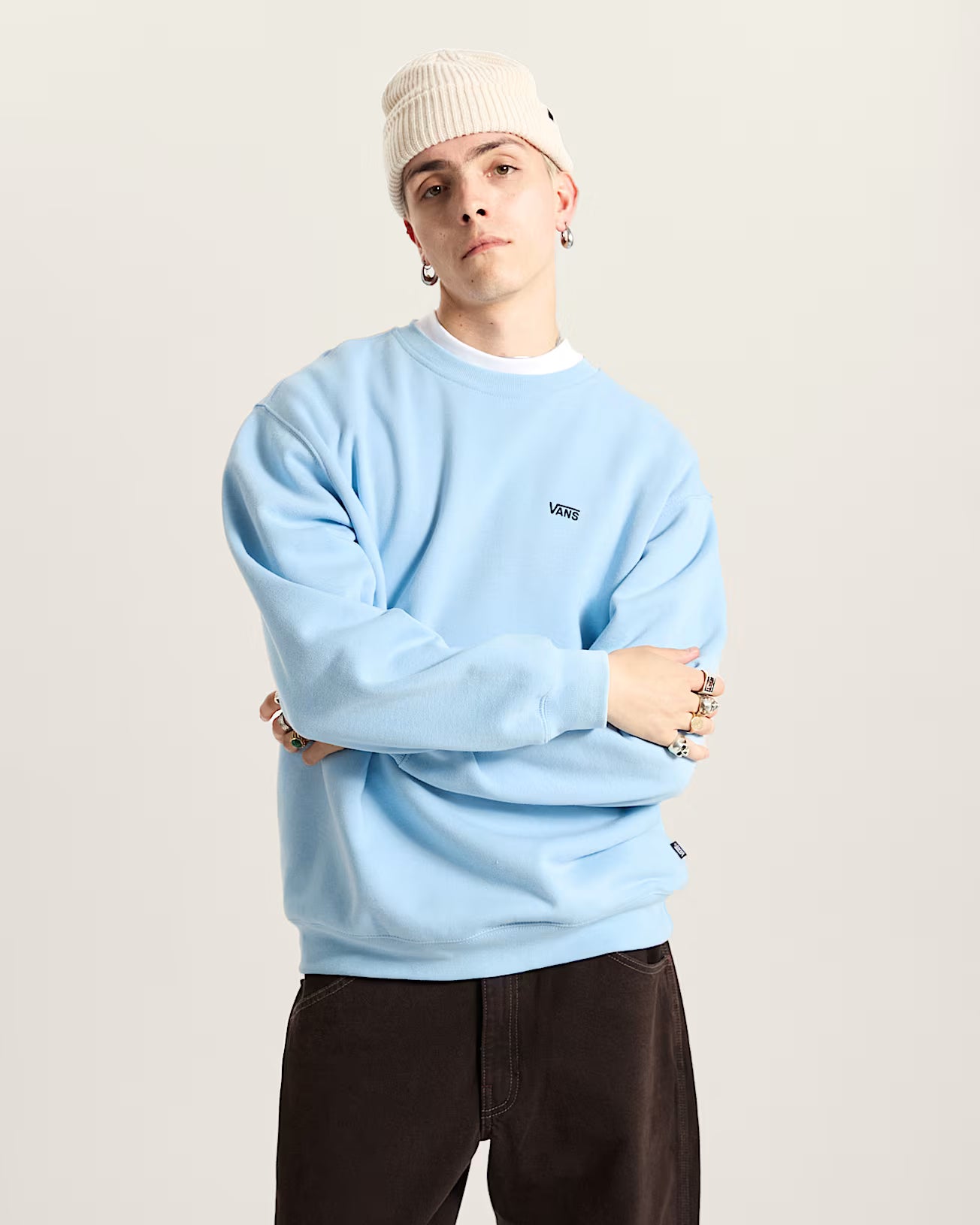 VANS Left Chest II Loose Crew - Blue Sky