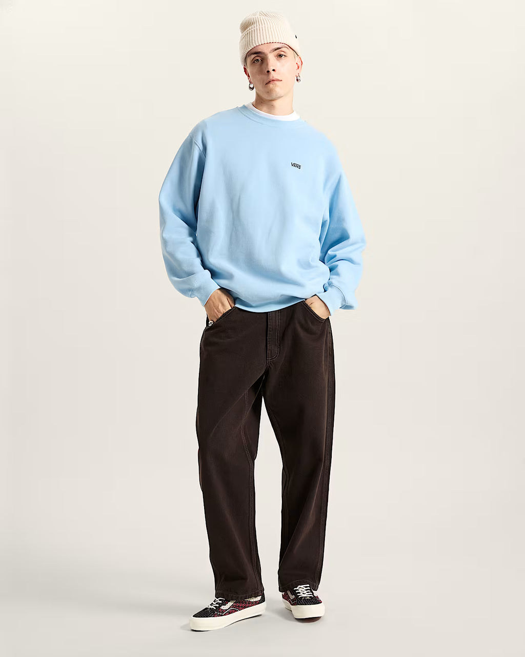 VANS Left Chest II Loose Crew - Blue Sky