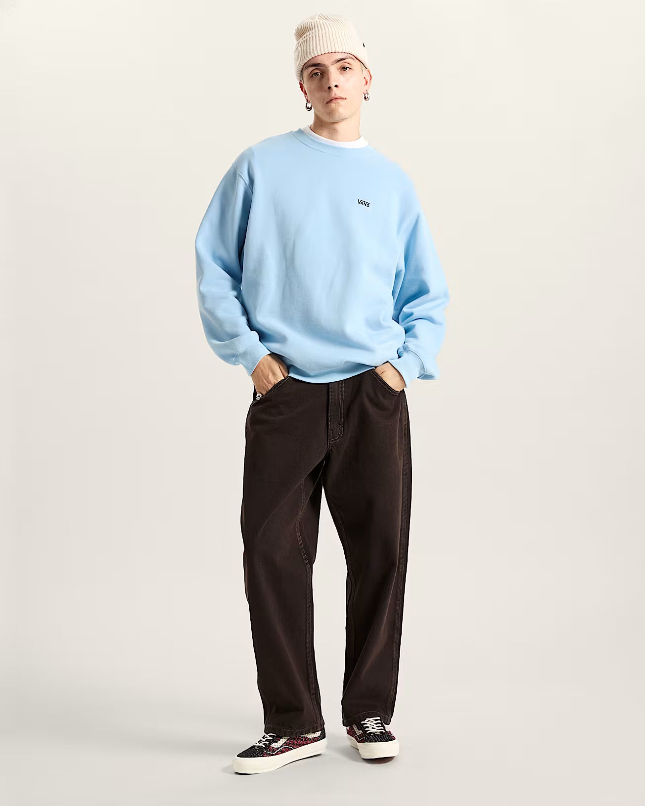 VANS Left Chest II Loose Crew - Blue Sky