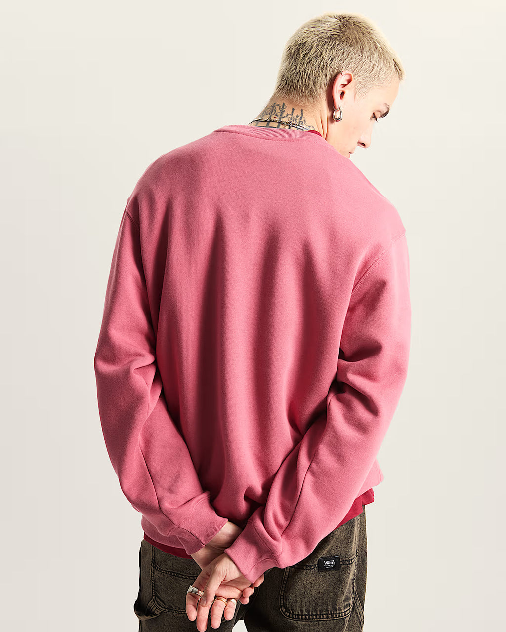 VANS Left Chest II Loose Crew - Mauvewood