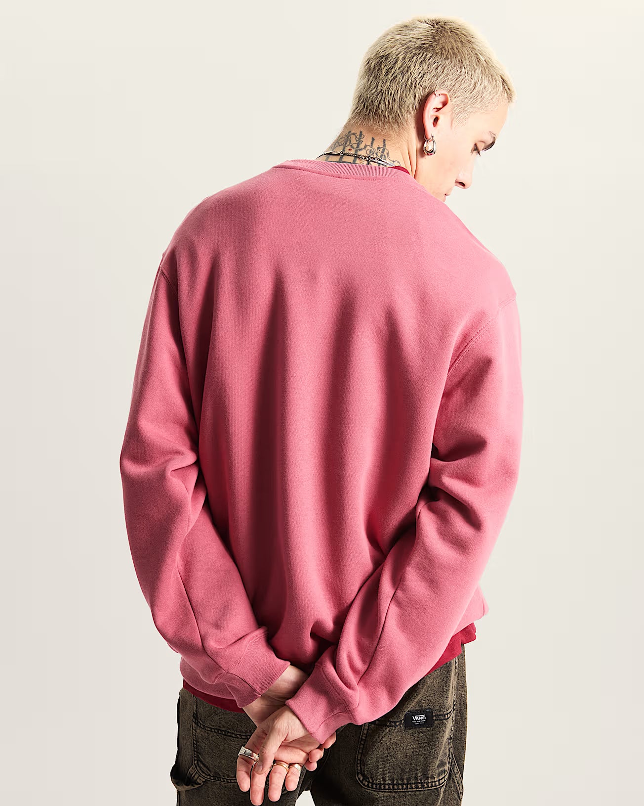 VANS Left Chest II Loose Crew - Mauvewood