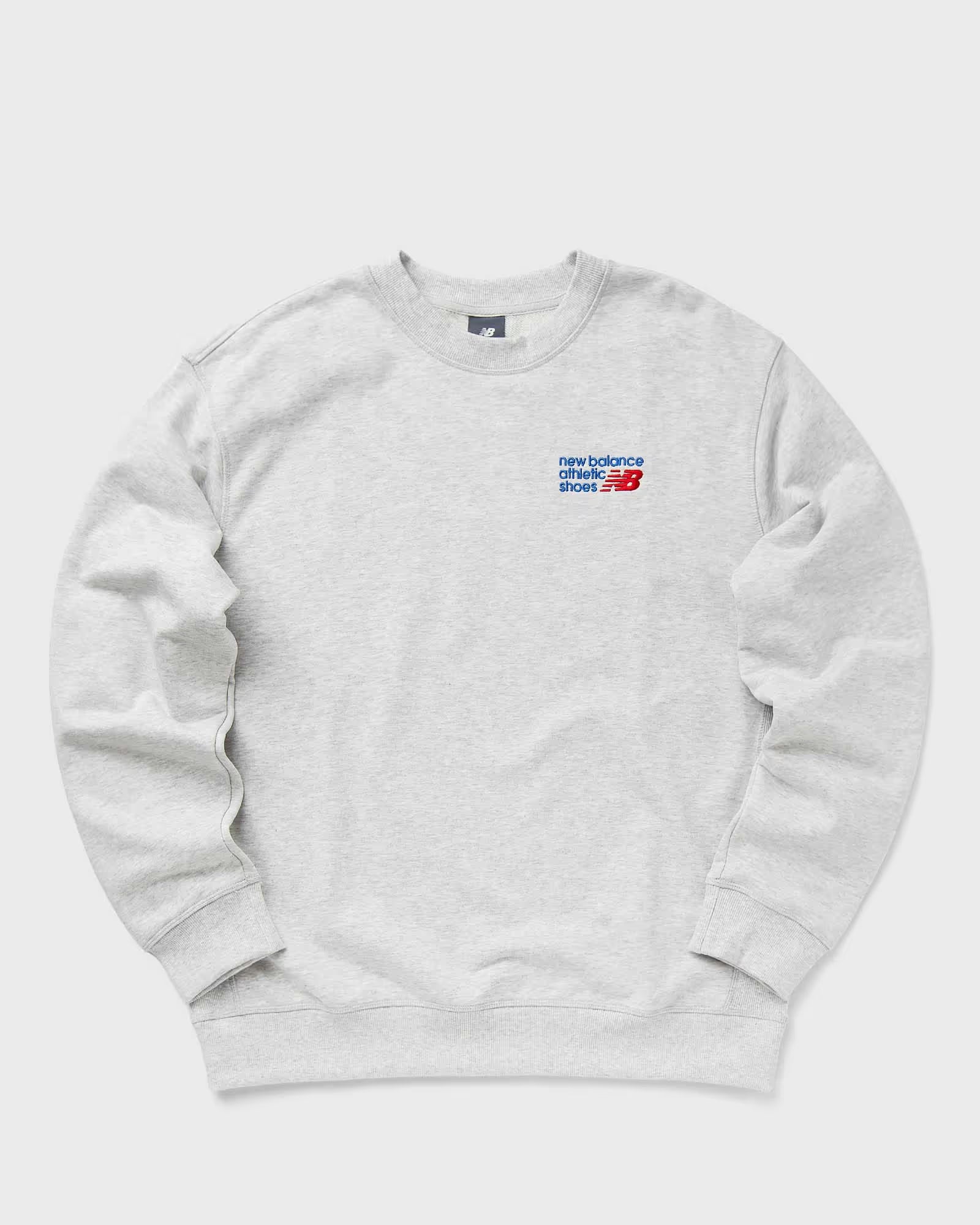 NEW BALANCE Athletics Premium Logo Crew - Ash grey