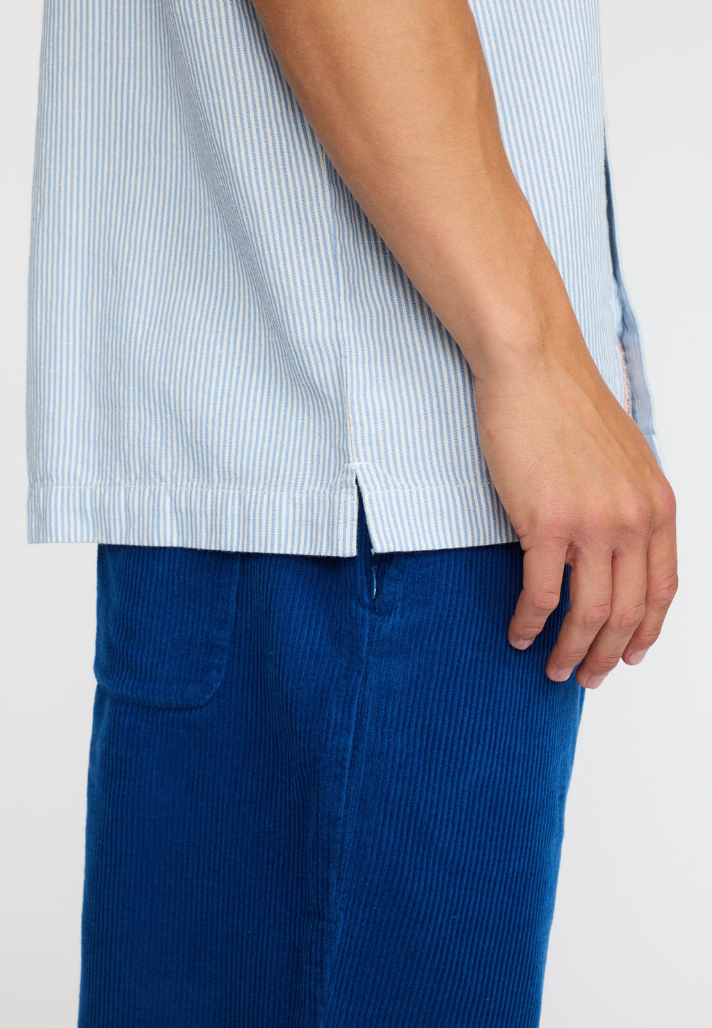REVOLUTION Oversize Short-sleeved Shirt - Stripes Blue - FREESTYLE LLORET