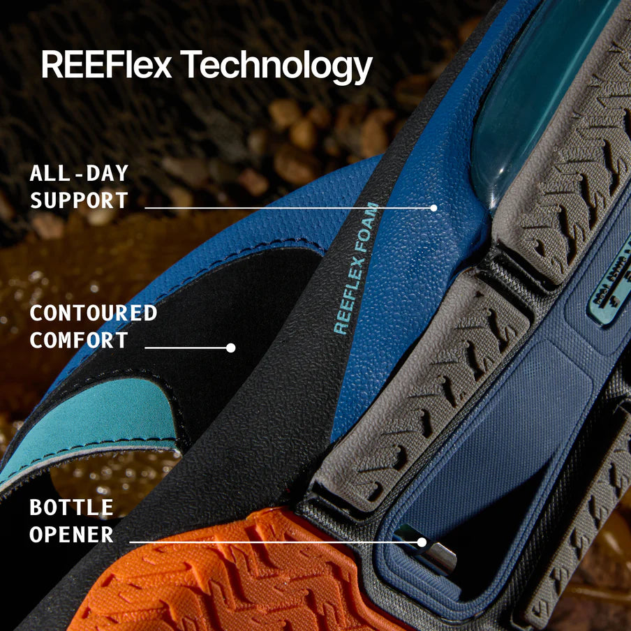 REEF Fanning + - Blue Black Orange