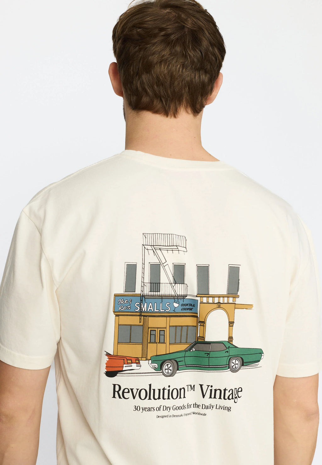 REVOLUTION 1435 Print SS TEE - Off White - FREESTYLE LLORET