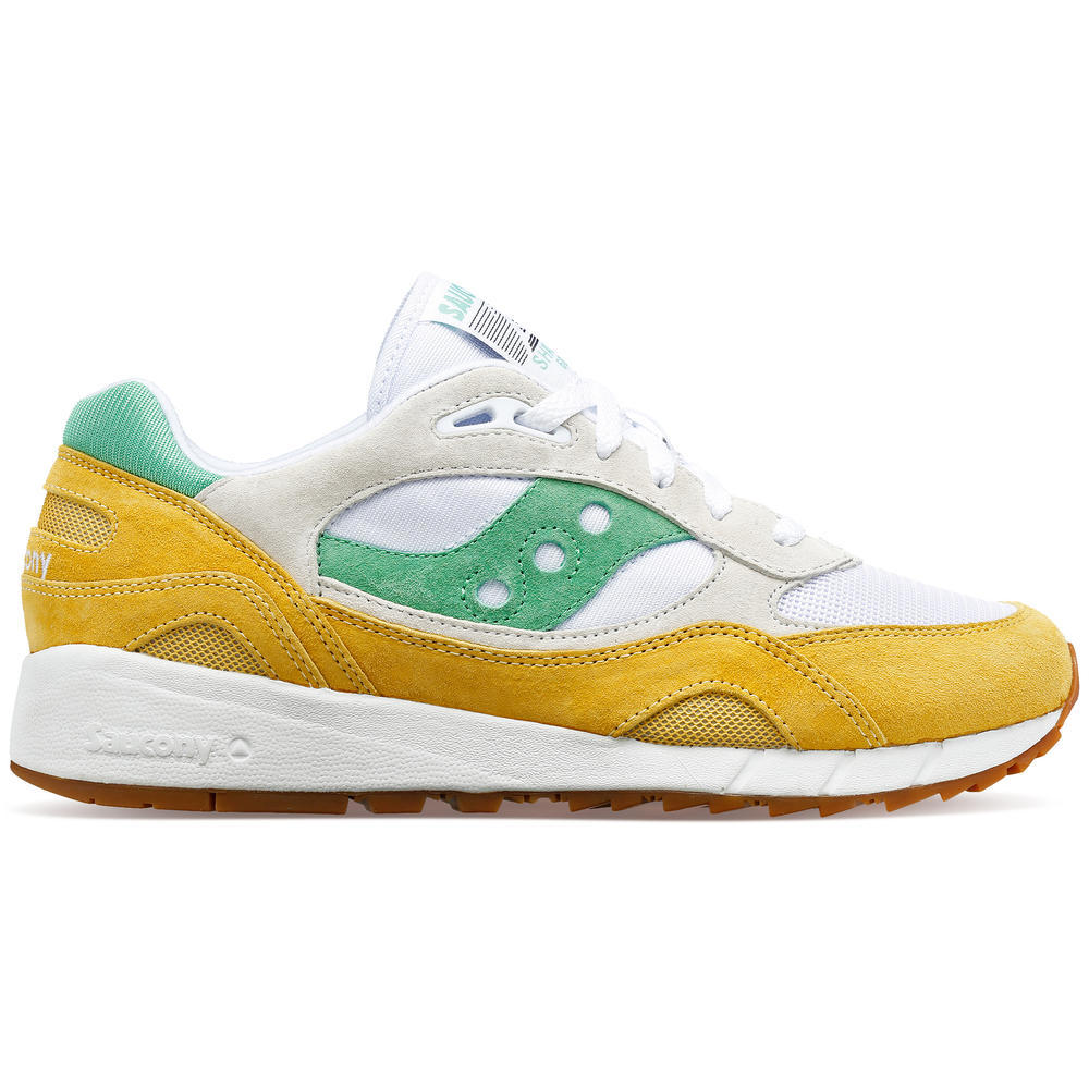 SAUCONY SHADOW 6000 - White Yellow Green